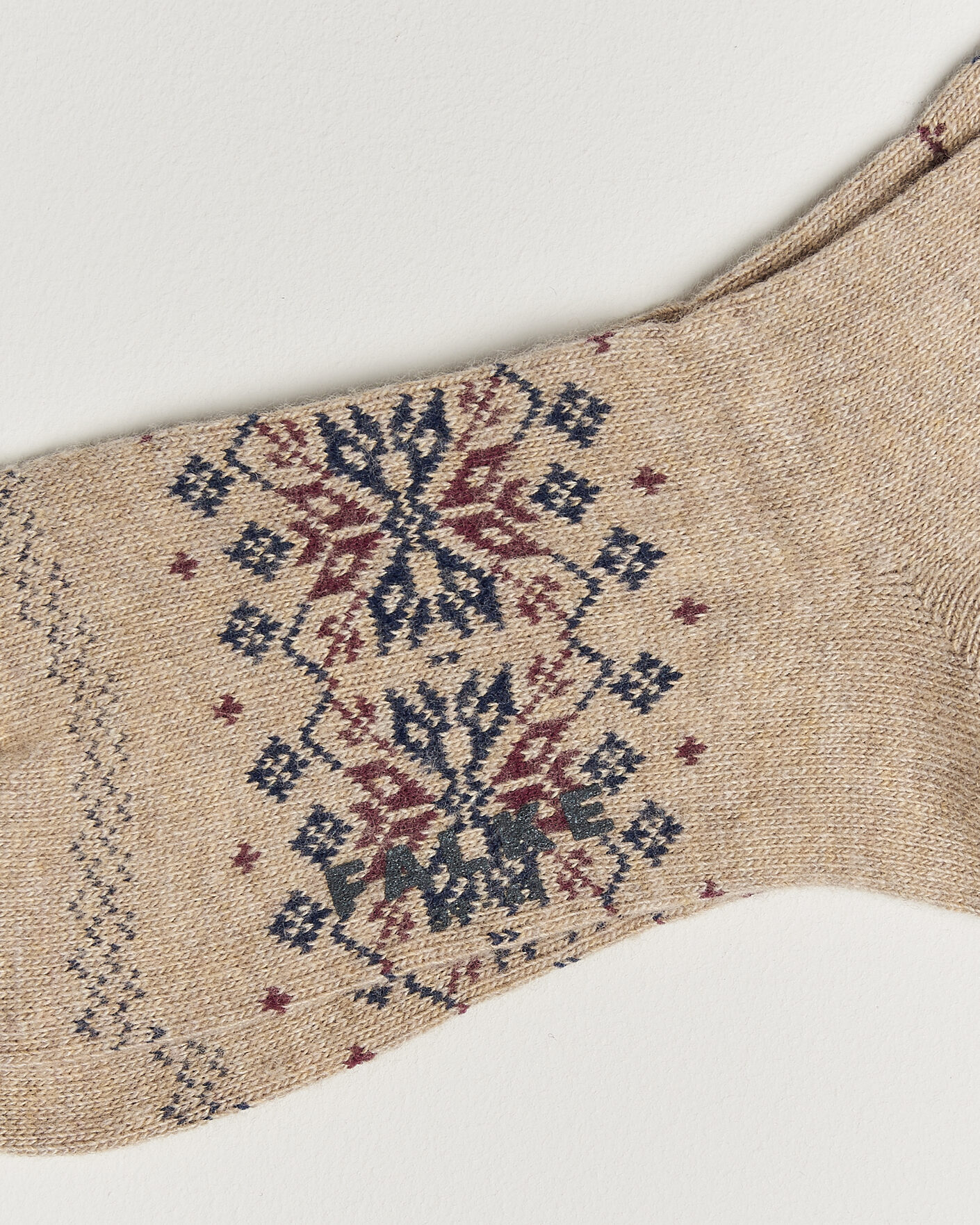 Herren | Unterwäsche | Falke | Sky Limit Fairisle Socks Beige Melange