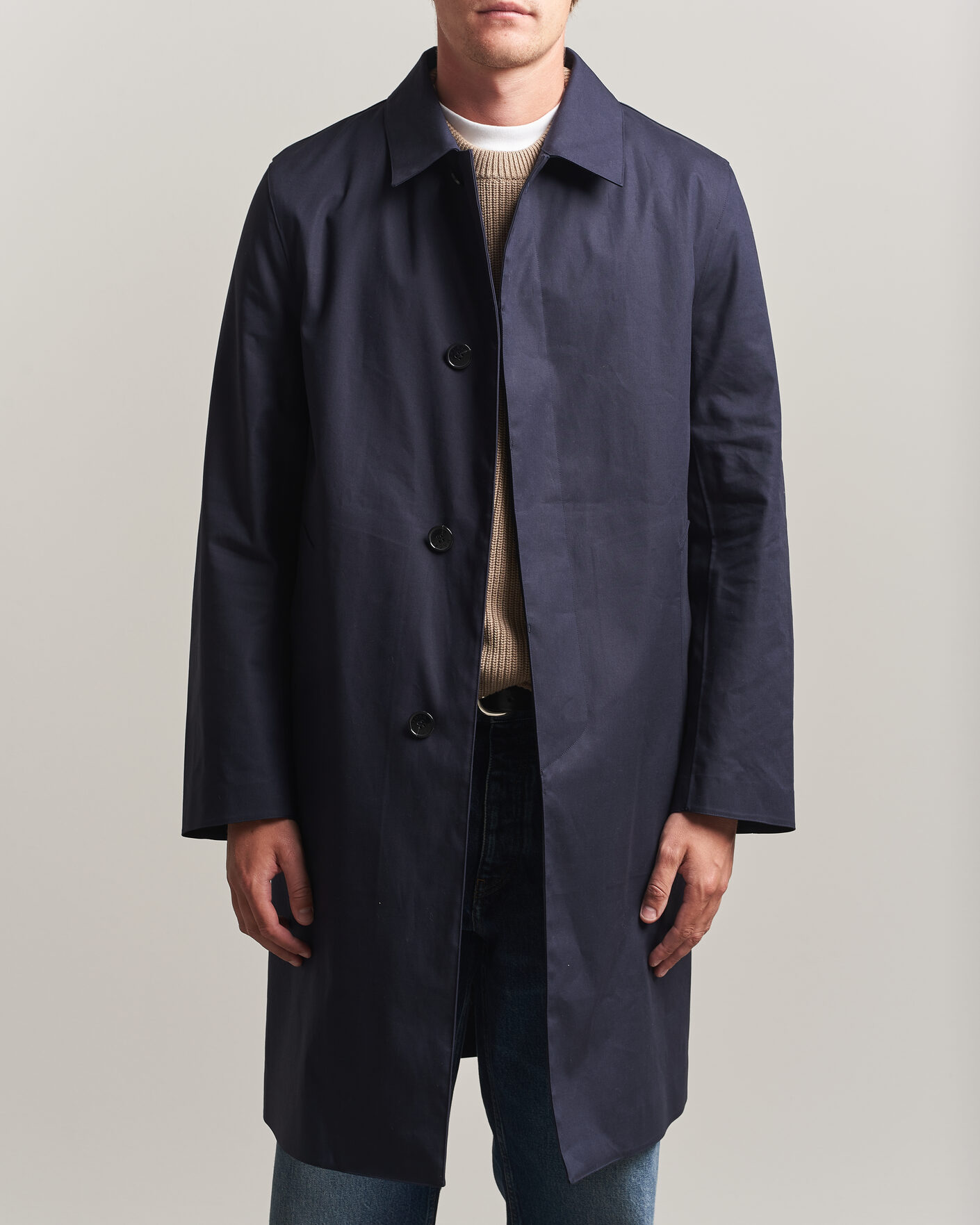 Herren | Jacken | Mackintosh | Dunkeld Car Coat Navy