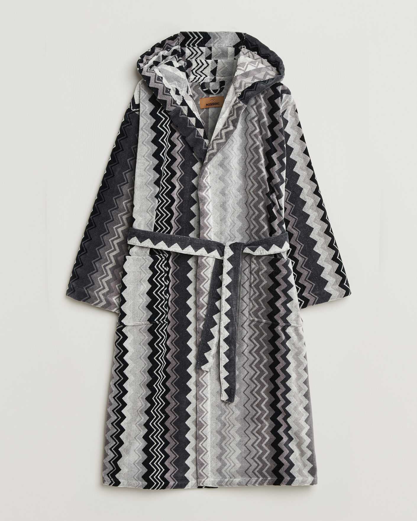 Herren | Schlafanzüge & Bademäntel | Missoni Home | Giacomo Hooded Bathrobe Multi Black