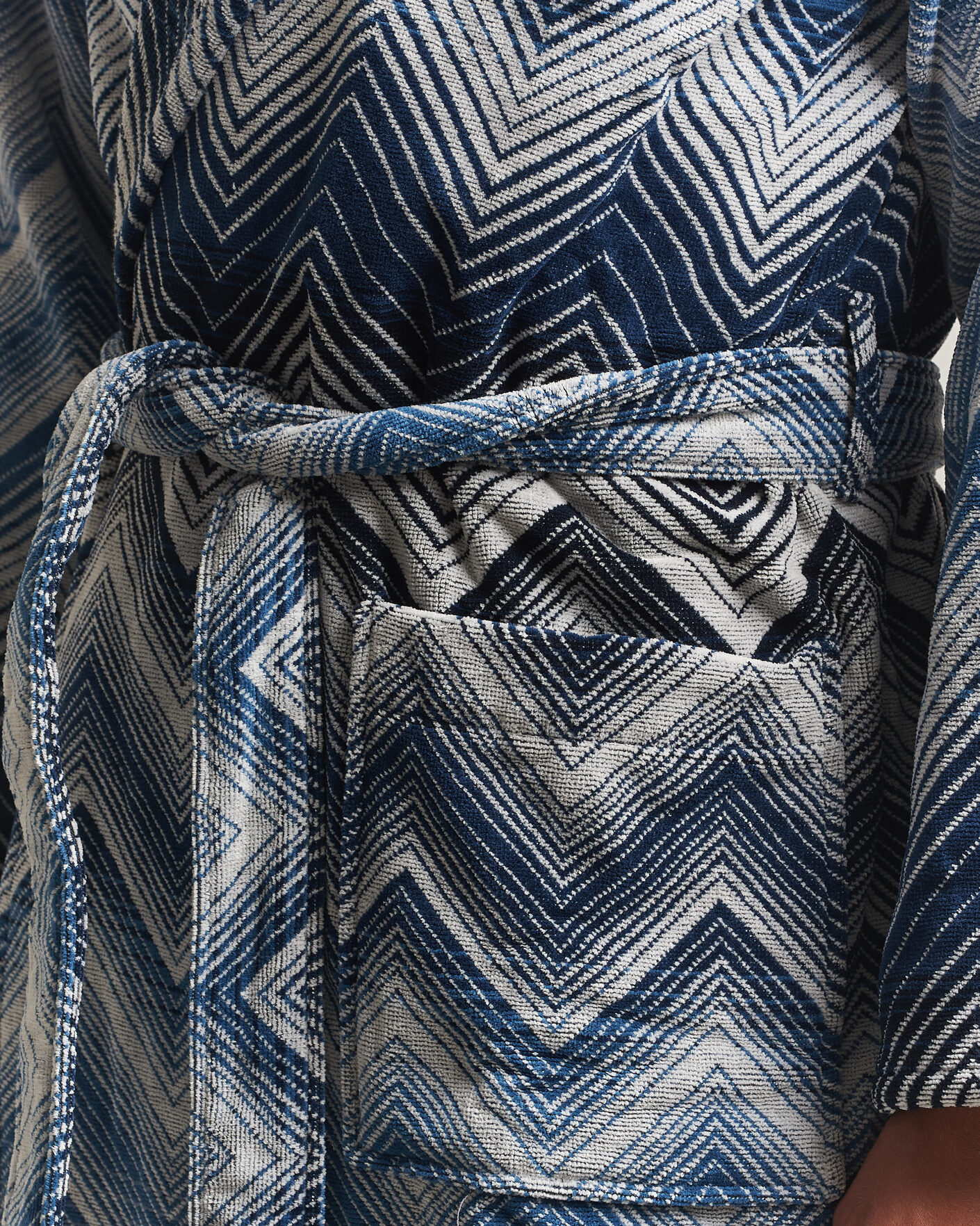 Herren | Schlafanzüge & Bademäntel | Missoni Home | Marea Hooded Bathrobe Multi Blue