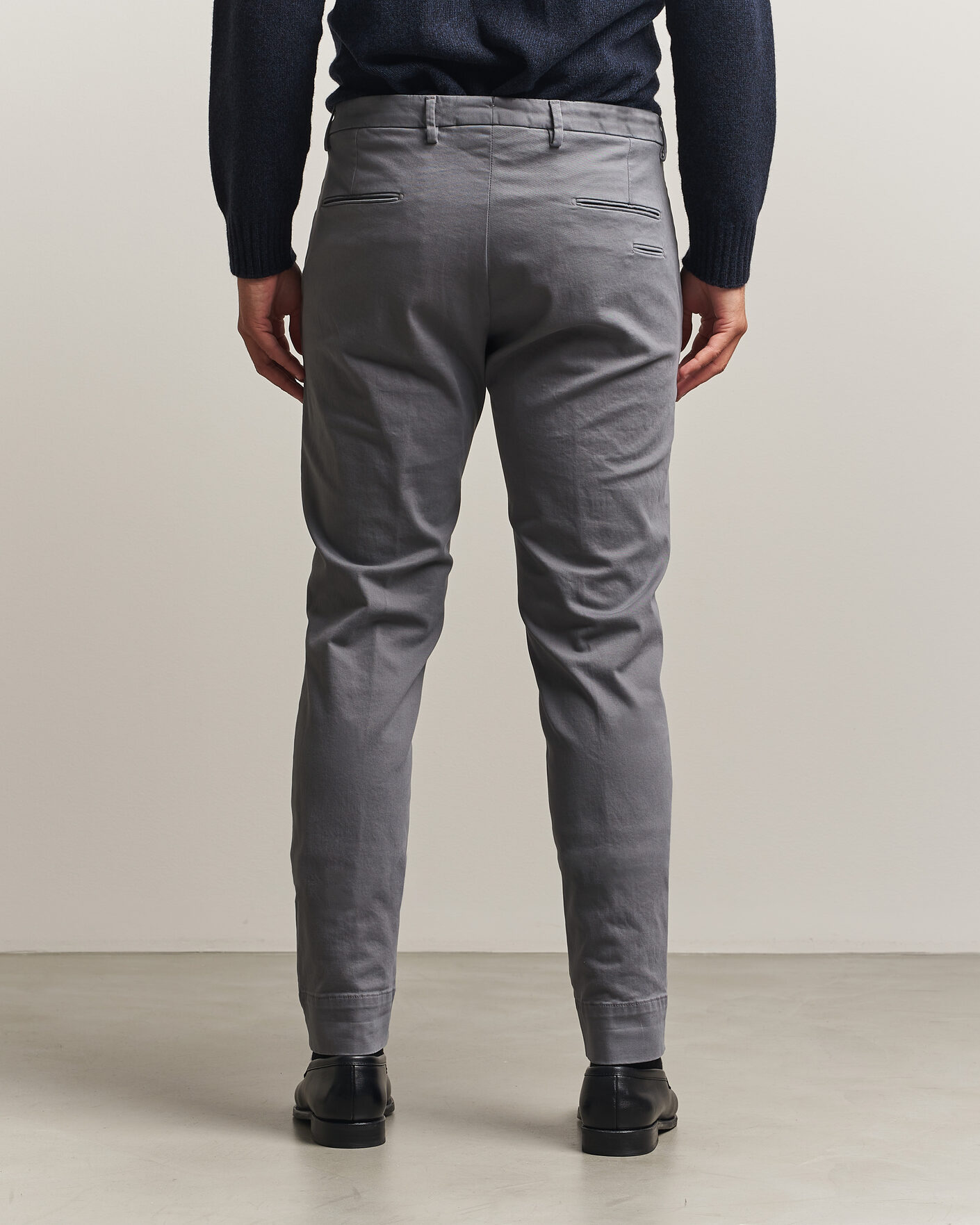 Herren | Hosen | Briglia 1949 | Slim Fit Cotton Stretch Trousers Grey