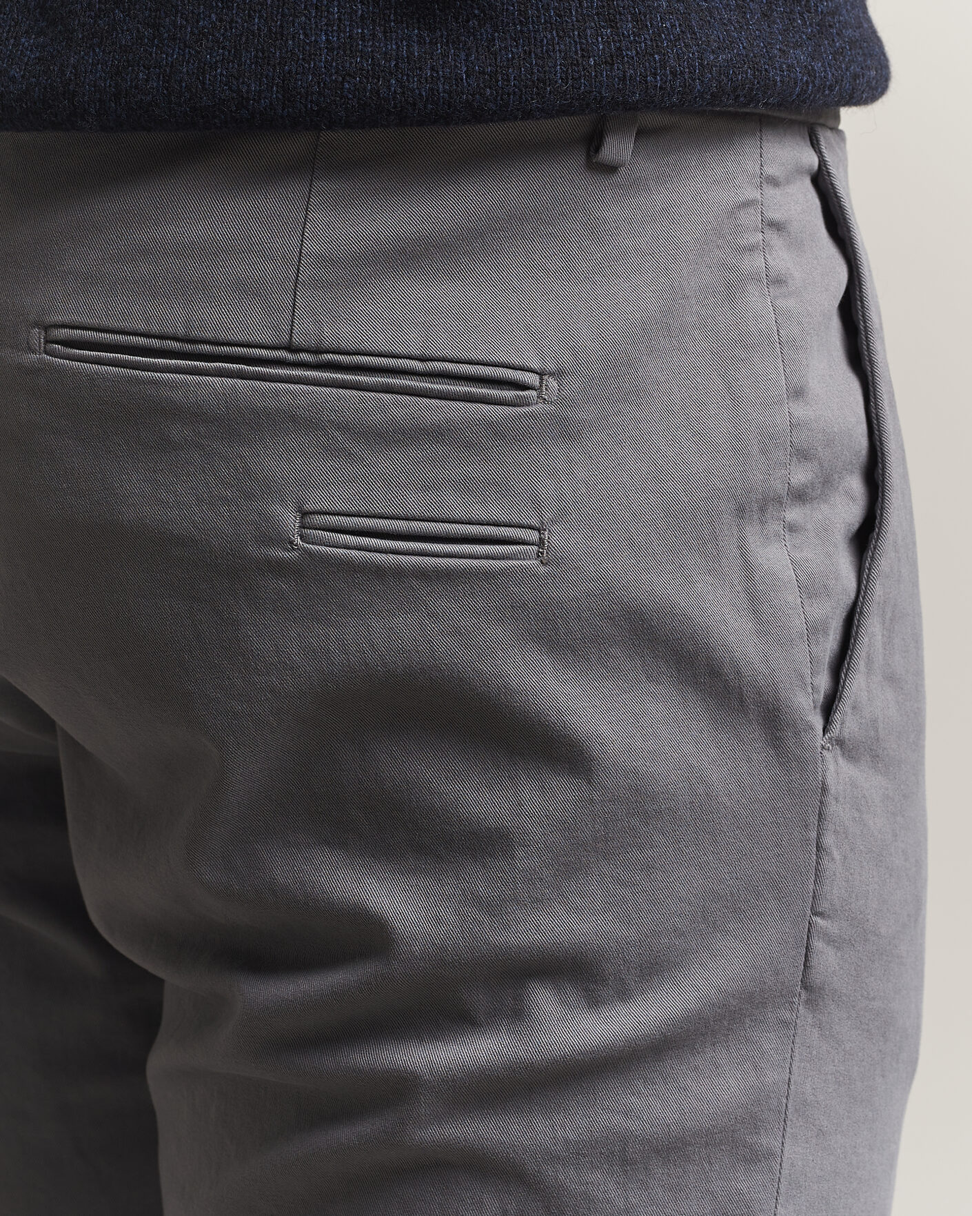 Herren | Hosen | Briglia 1949 | Slim Fit Cotton Stretch Trousers Grey