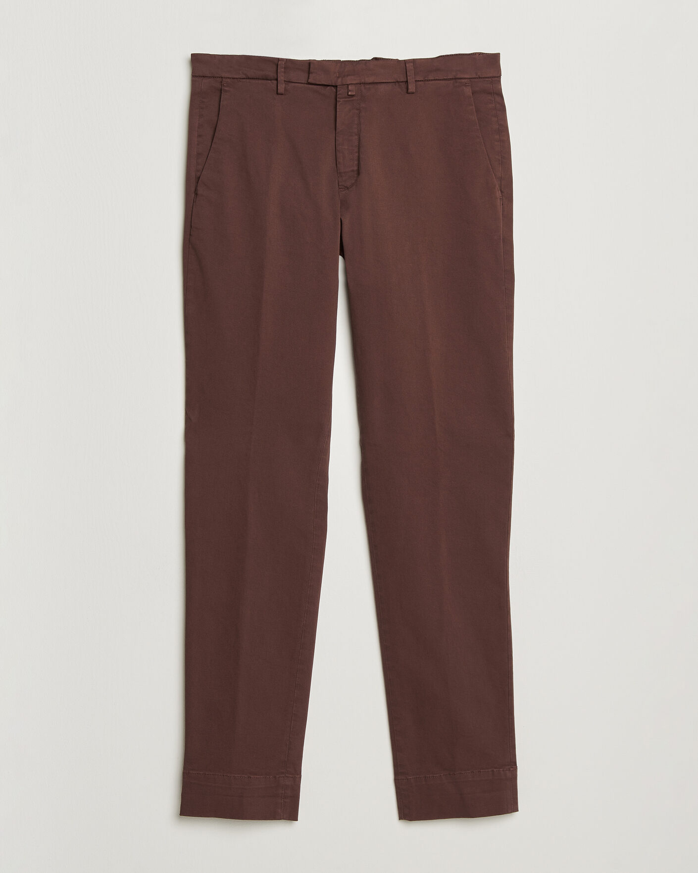 Herren | Hosen | Briglia 1949 | Slim Fit Cotton Stretch Trousers Burgundy