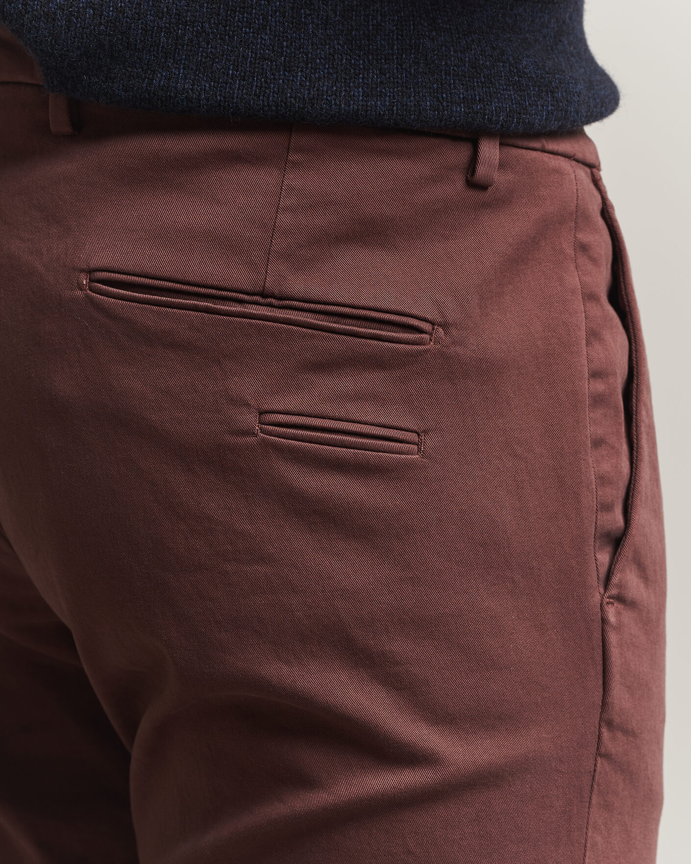 Herren | Hosen | Briglia 1949 | Slim Fit Cotton Stretch Trousers Burgundy
