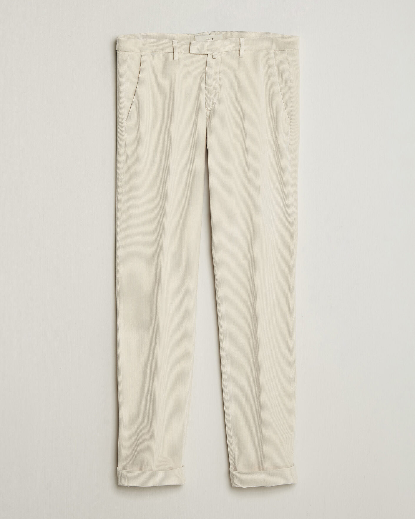 Herren | Hosen | Briglia 1949 | Slim Fit Corduroy Trousers Off White