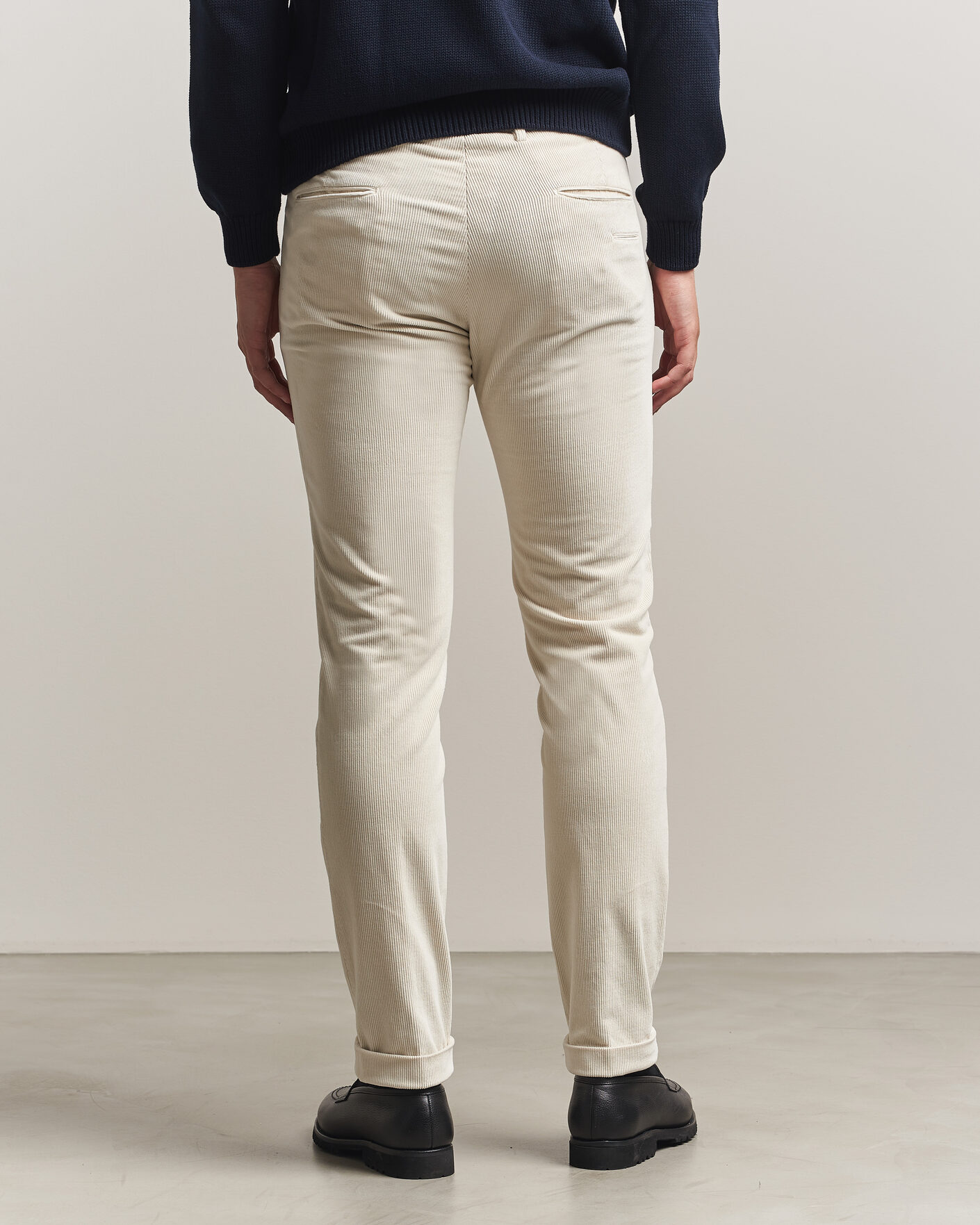 Herren | Hosen | Briglia 1949 | Slim Fit Corduroy Trousers Off White