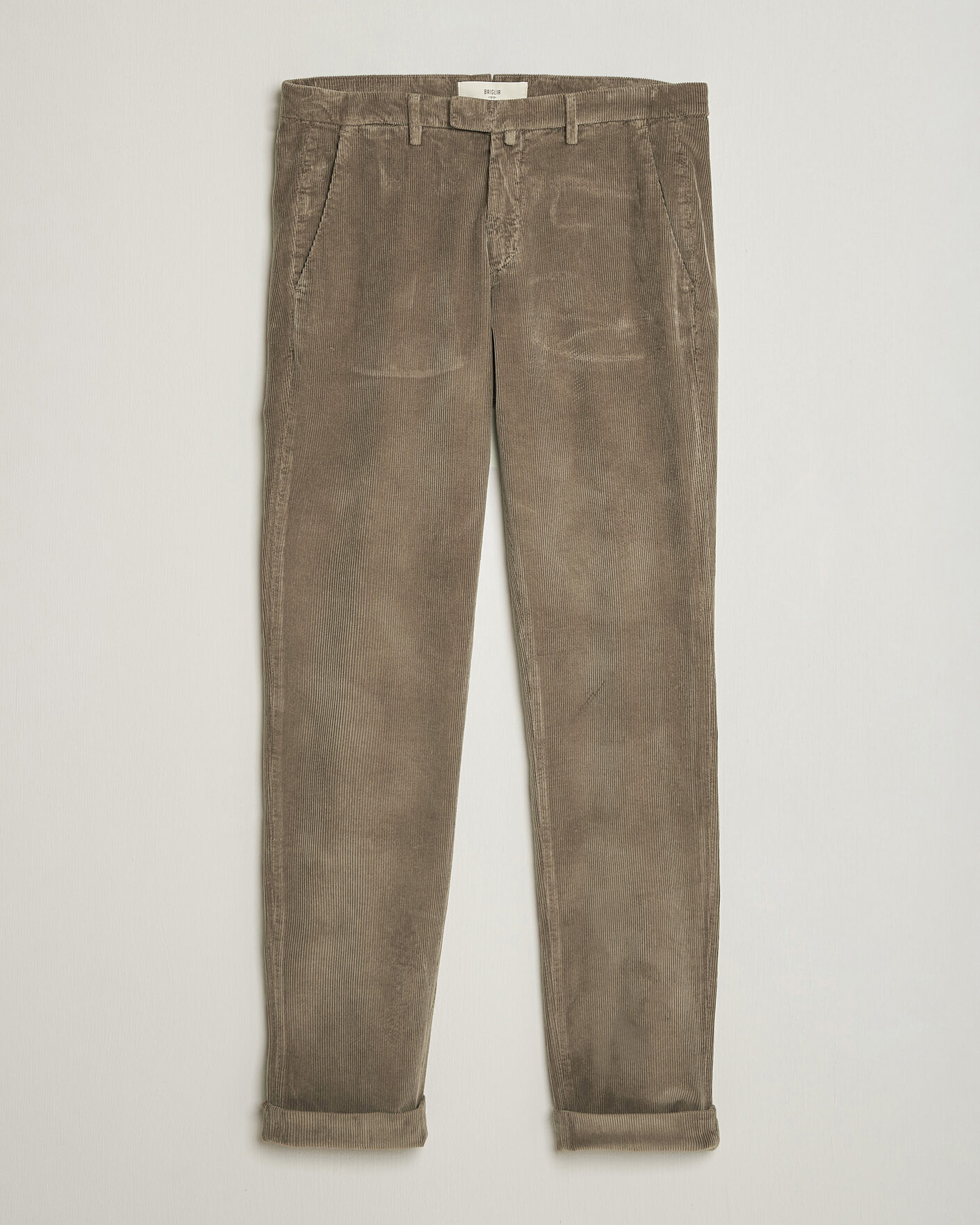Herren | Hosen | Briglia 1949 | Slim Fit Corduroy Trousers Taupe