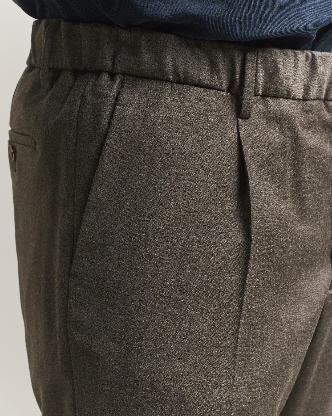 Herren | Hosen | Briglia 1949 | Isola Stretch Flannel Trousers Brown