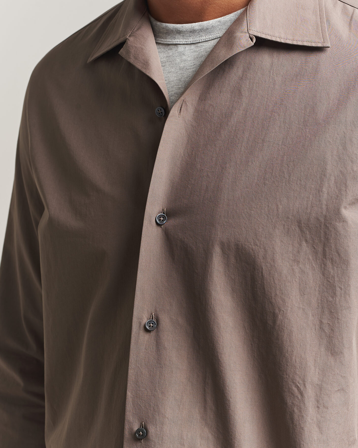 Herren | Hemden | Jil Sander | Crispy Washed Cotton Shirt Taupe