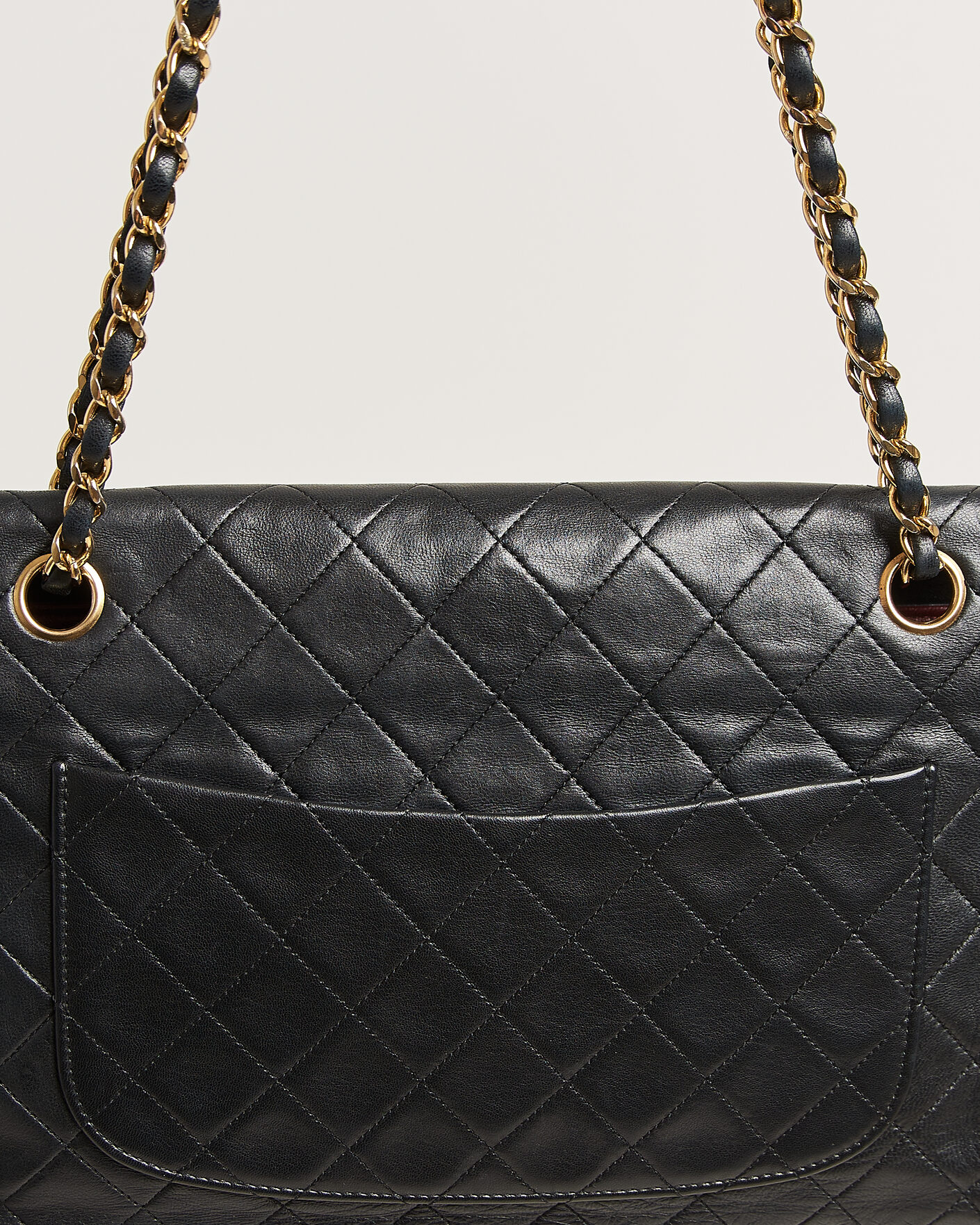 Herren | Pre-Owned & Vintage Bags | Chanel Pre-Owned | Vintage Classic Flap Bag Lambskin Black