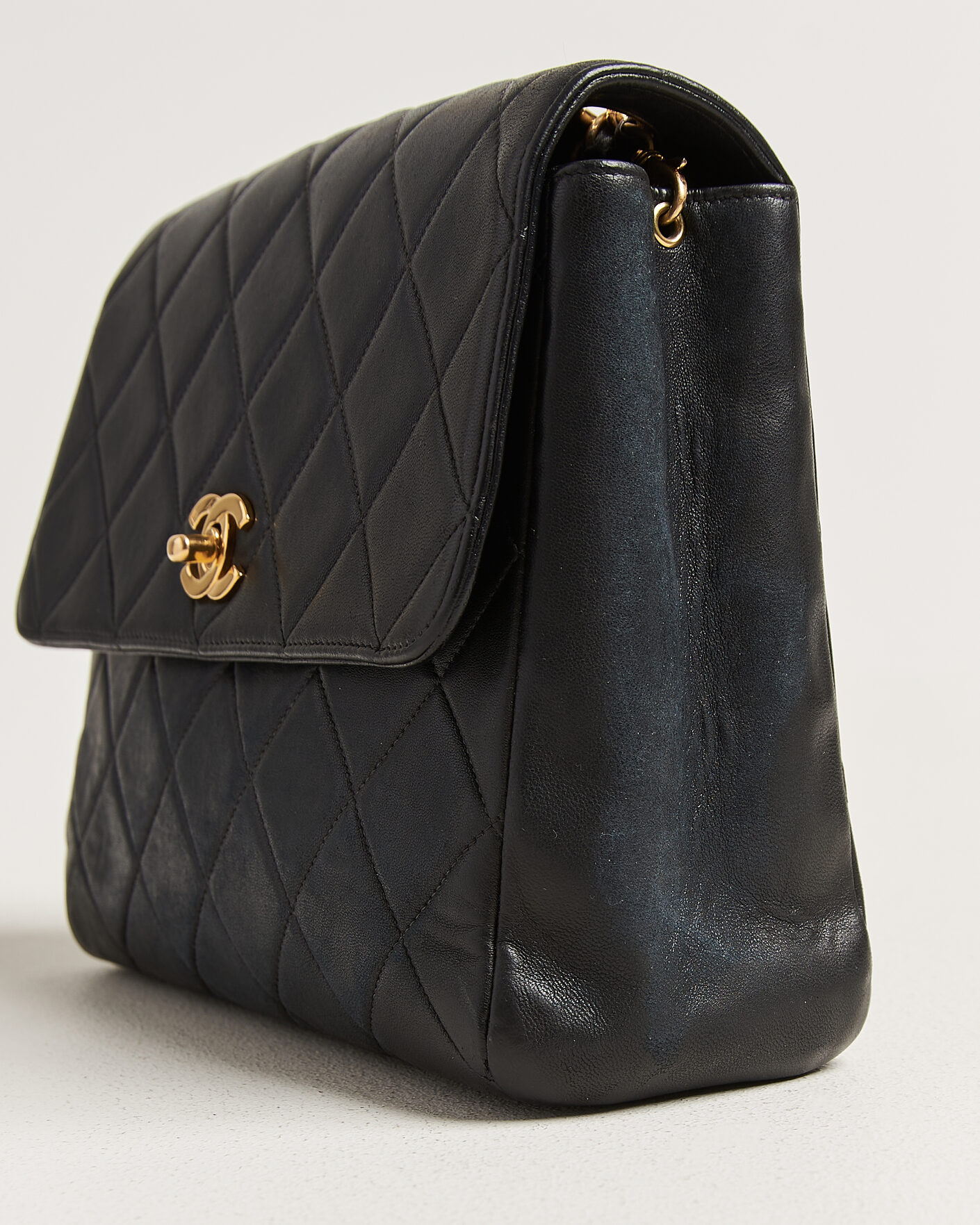Herren | Pre-Owned & Vintage Bags | Chanel Pre-Owned | Single Flap Bag Lambskin Black