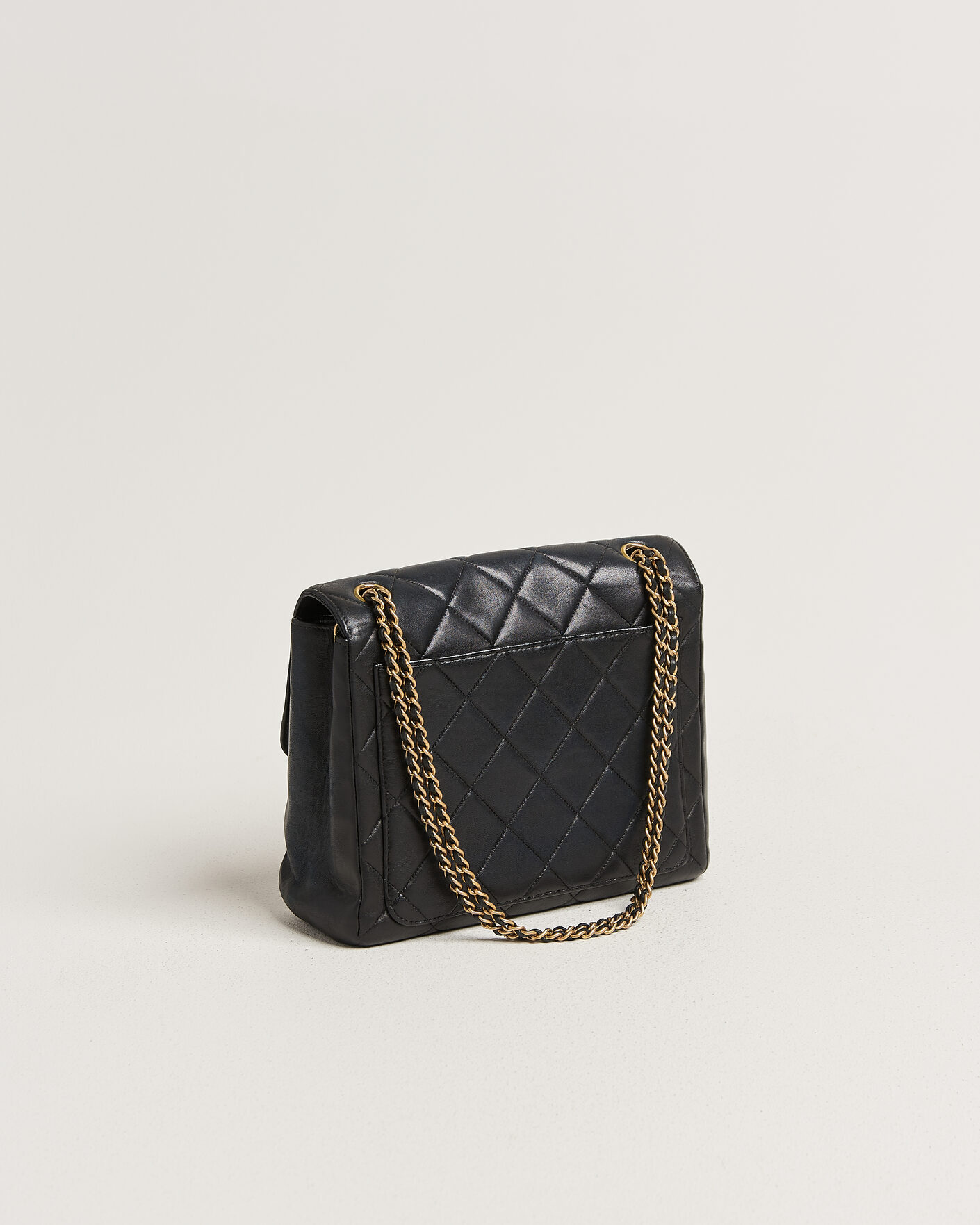 Herren | Pre-Owned & Vintage Bags | Chanel Pre-Owned | Single Flap Bag Lambskin Black