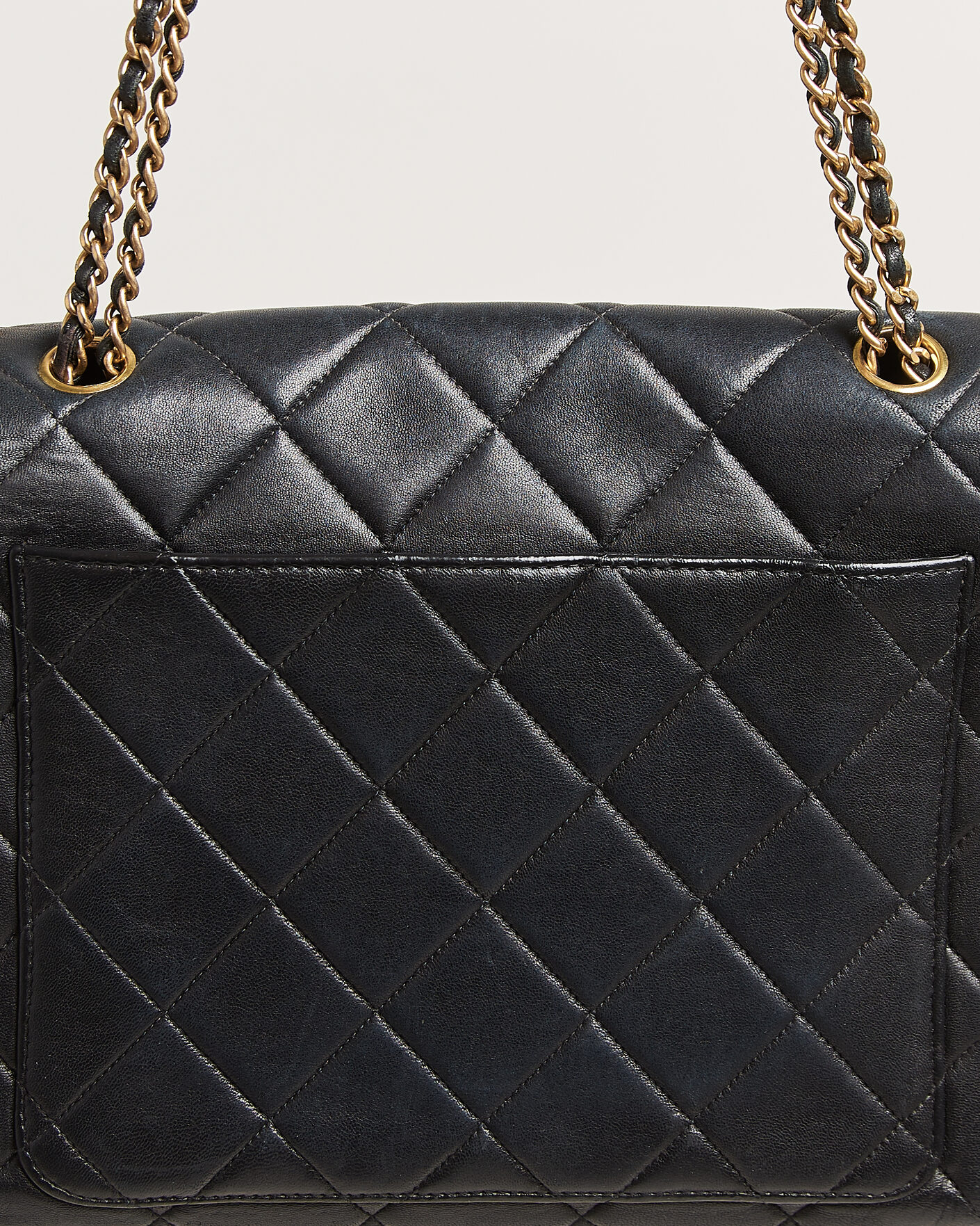 Herren | Pre-Owned & Vintage Bags | Chanel Pre-Owned | Single Flap Bag Lambskin Black
