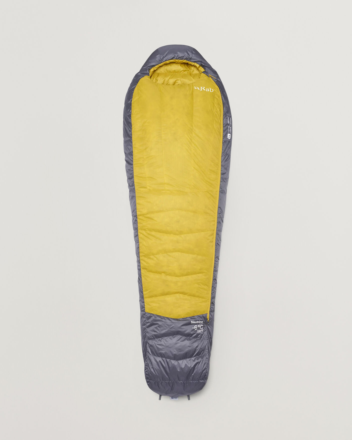 Herren | Outdoor living | Rab | Neutrino -6C Sleeping Bag Regular Graphene/Dark Pollen
