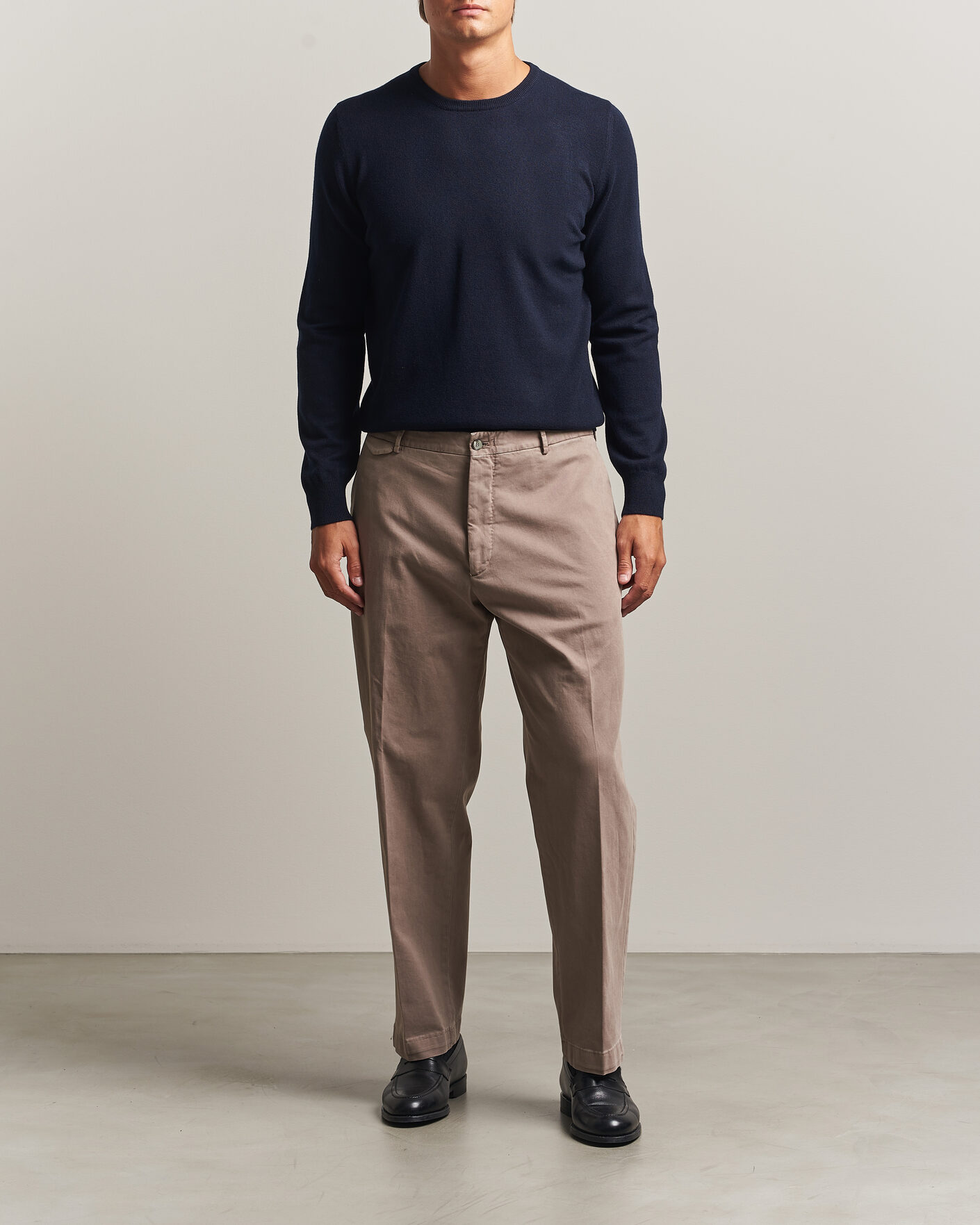 Herren | Pullover | Gran Sasso | Wool/Cashmere Crew Neck Navy