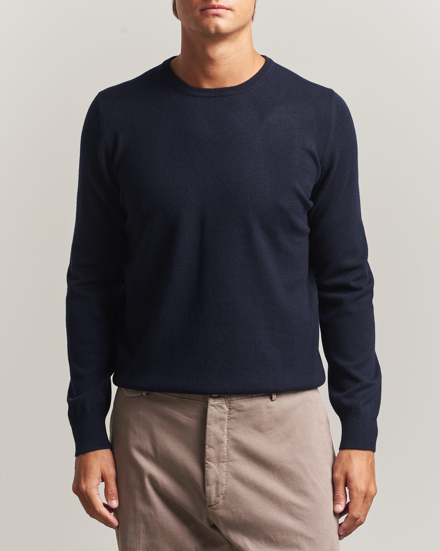 Herren | Pullover | Gran Sasso | Wool/Cashmere Crew Neck Navy