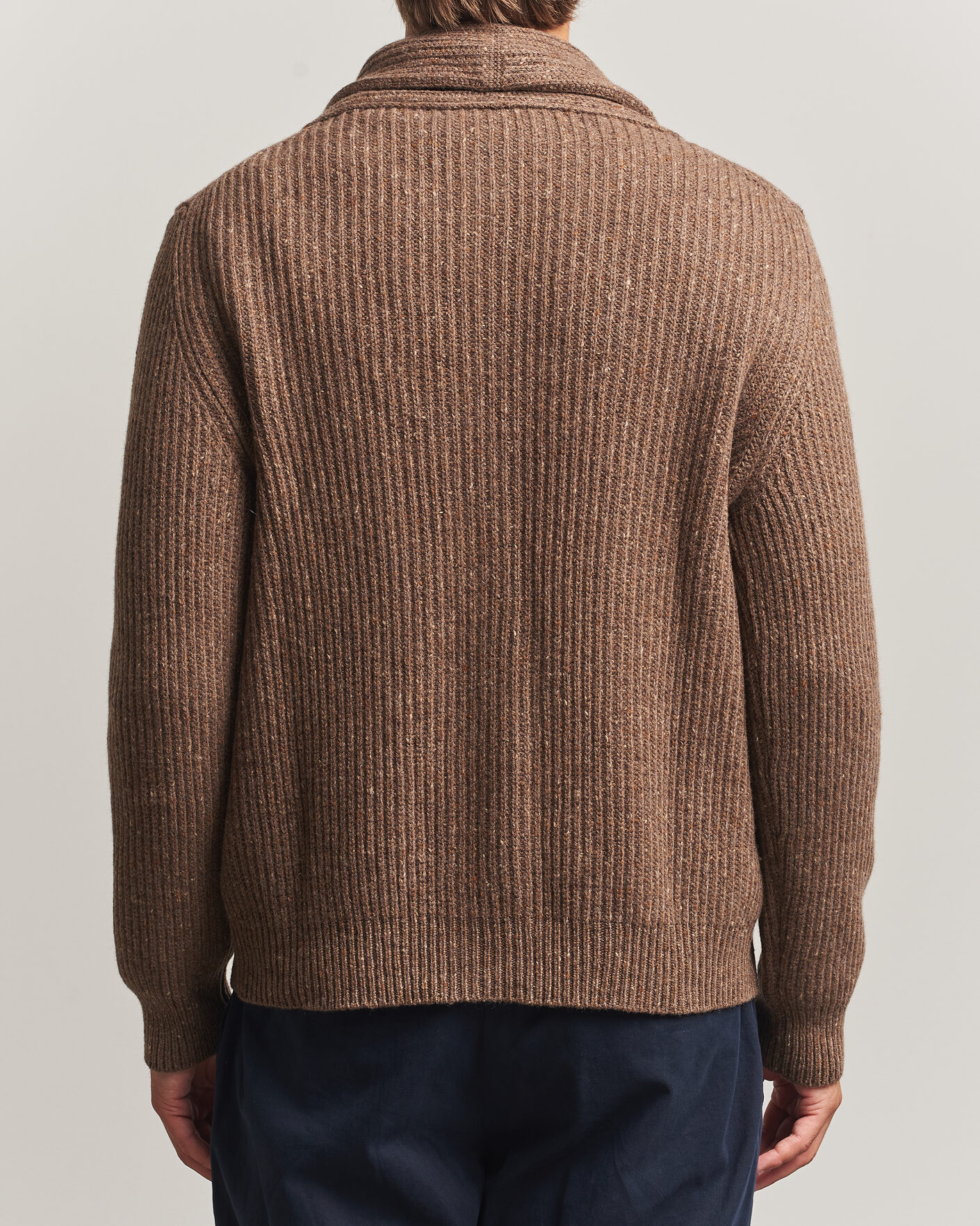 Herren | Pullover | Gran Sasso | Wool/Cashmere Donegal Cardigan Brown