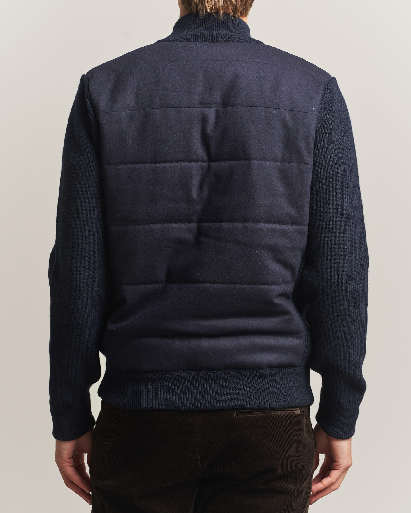 Herren | Jacken | Gran Sasso | Brushed Wool Hybrid Jacket Navy