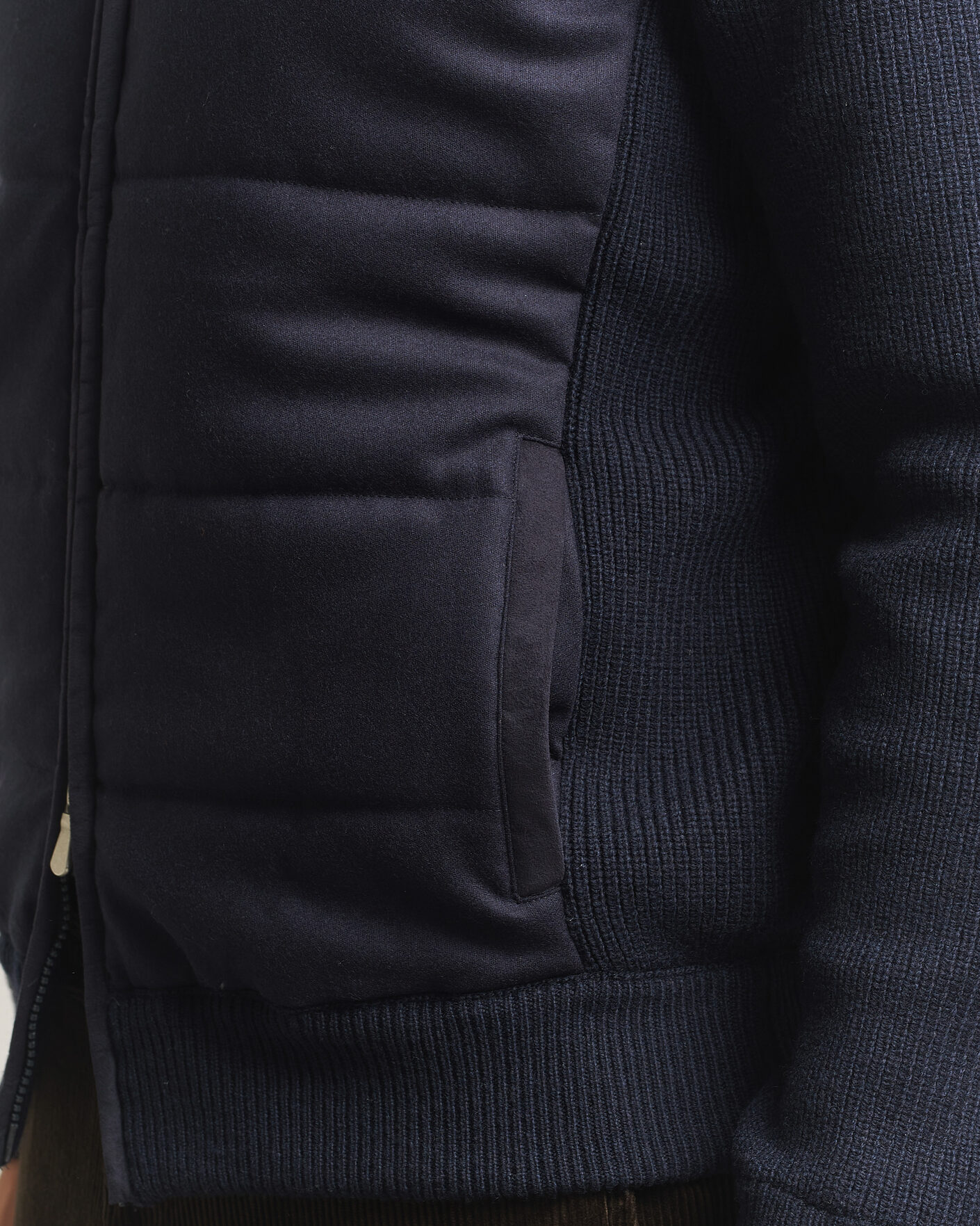 Herren | Jacken | Gran Sasso | Brushed Wool Hybrid Jacket Navy