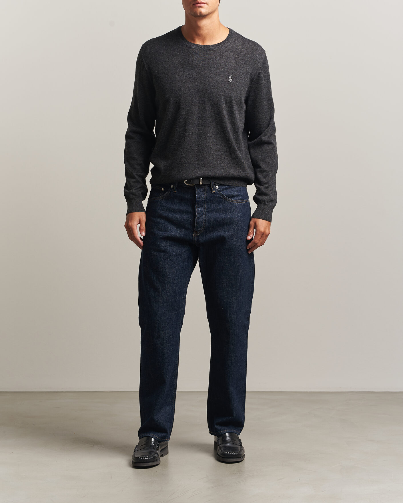 Herren | Pullover | Polo Ralph Lauren | Long Sleeve Pullover Dark Granite