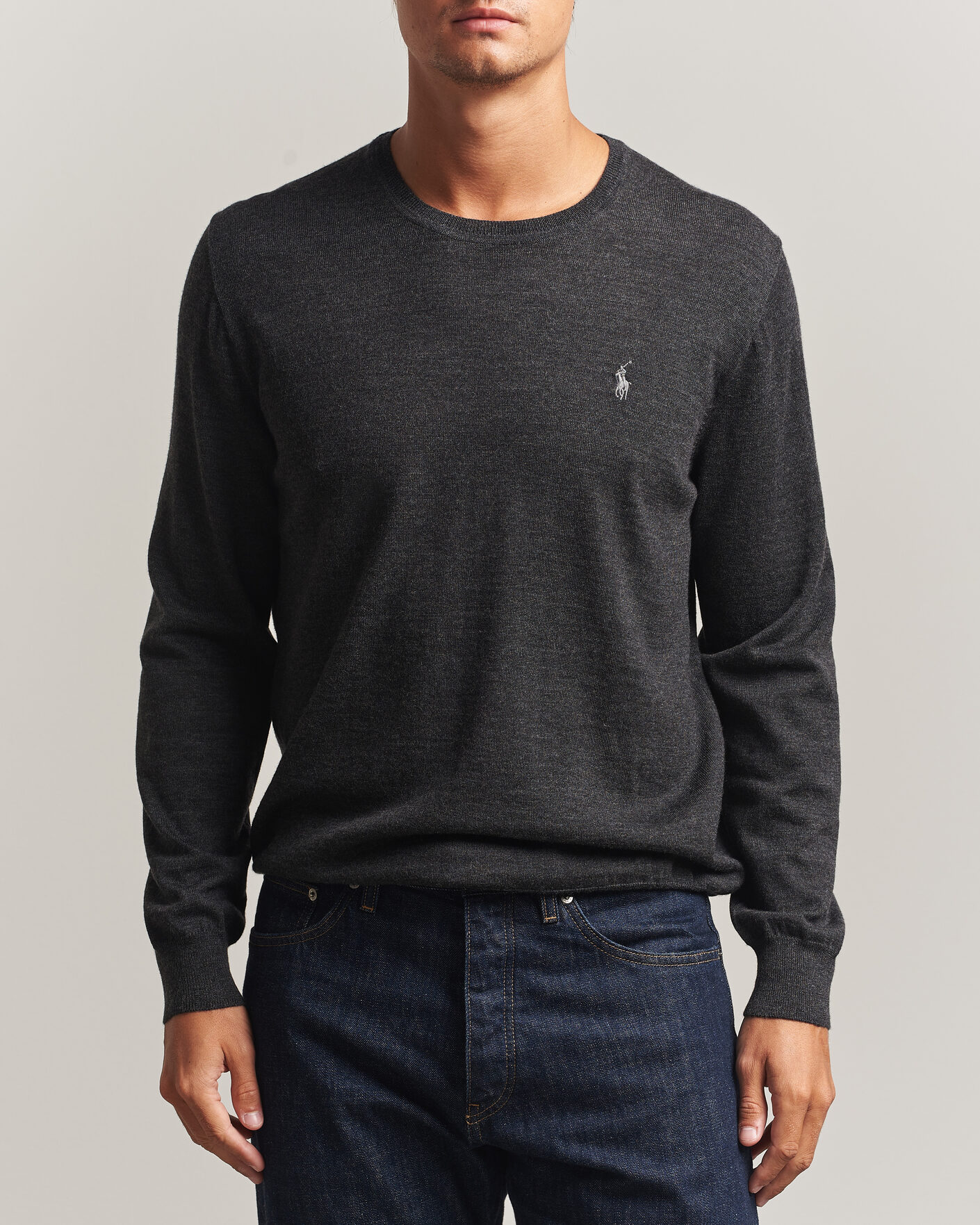 Herren | Pullover | Polo Ralph Lauren | Long Sleeve Pullover Dark Granite
