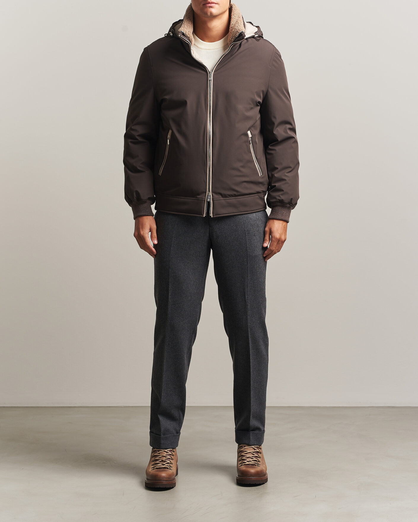 Herren | Jacken | Brunello Cucinelli | Padded Jacket Dark Brown