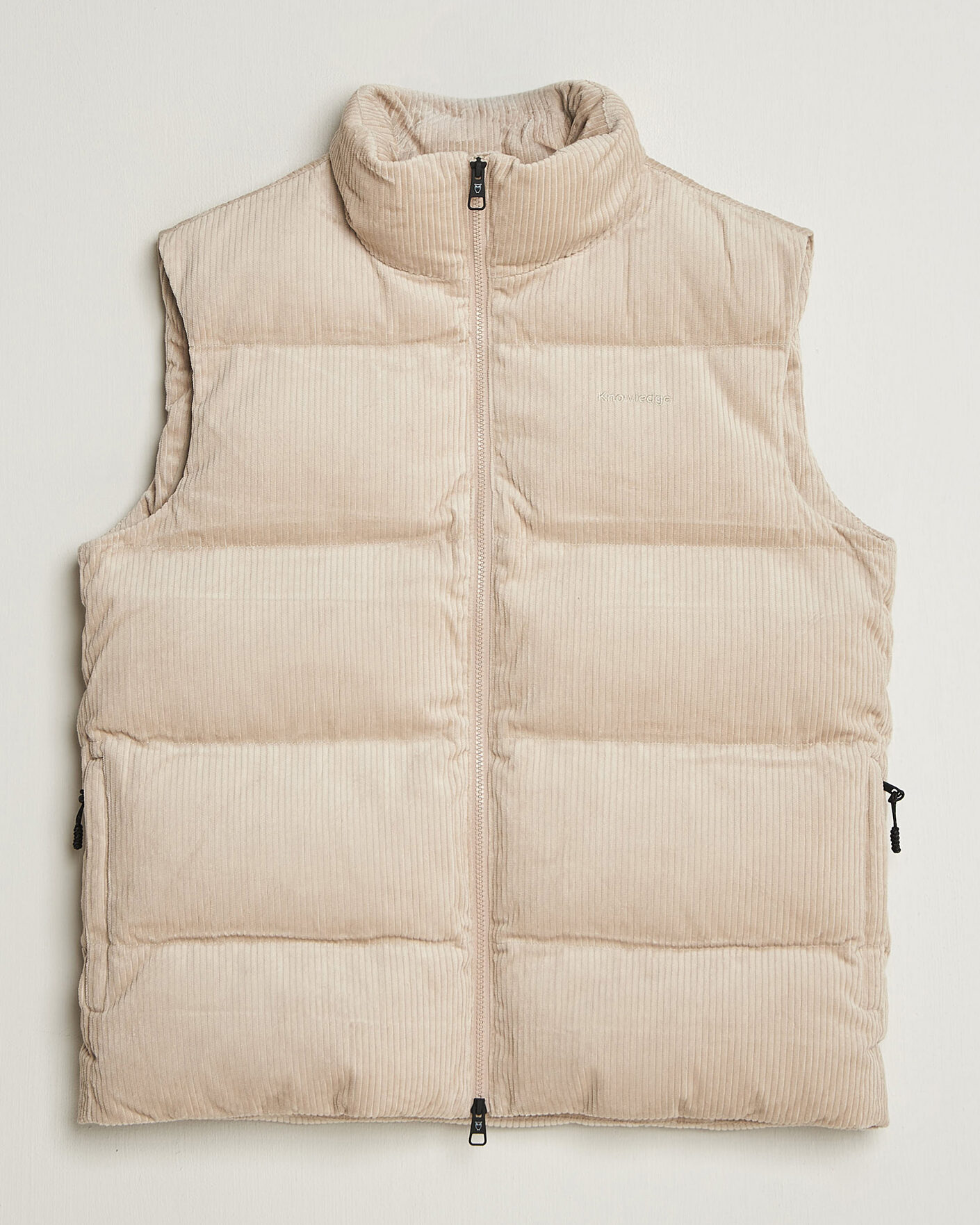 Herren | Westen | KnowledgeCotton Apparel | Corduroy Puffer Vest Light Feather Grey