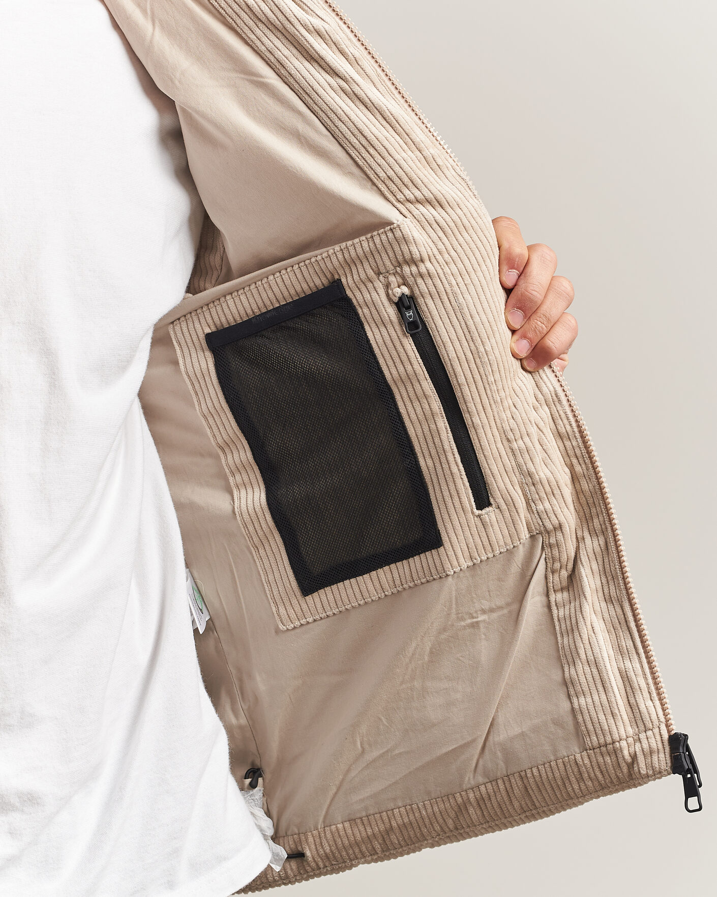 Herren | Westen | KnowledgeCotton Apparel | Corduroy Puffer Vest Light Feather Grey
