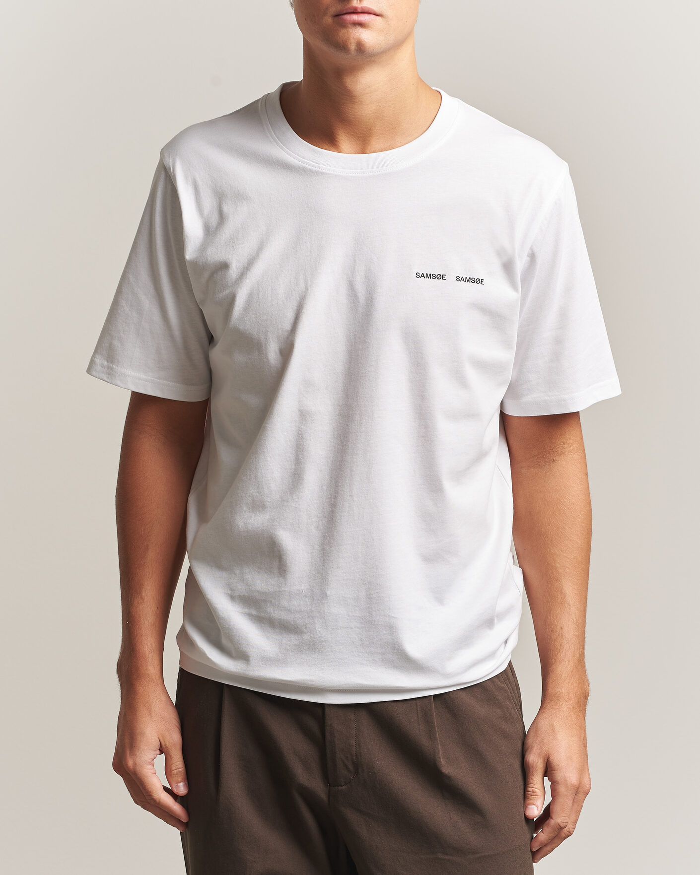 Herren | T-Shirts | Samsøe Samsøe | Thomas Cotton T-Shirt White