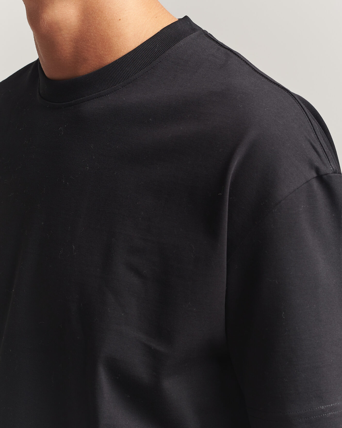 Herren | T-Shirts | Samsøe Samsøe | Jason Heavy Cotton T-Shirt Black