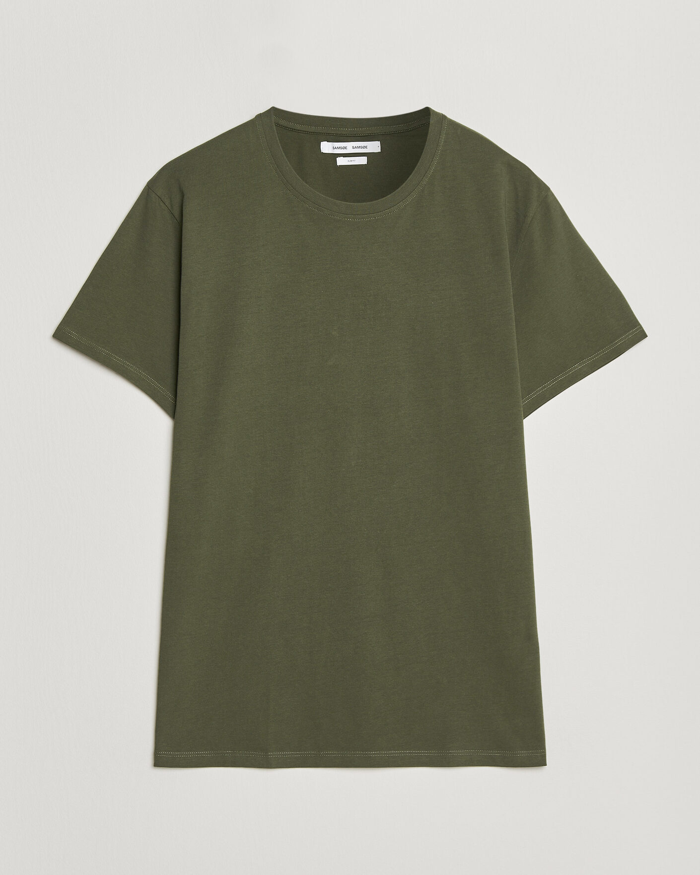 Herren | T-Shirts | Samsøe Samsøe | Kronos Cotton T-Shirt Forest Night