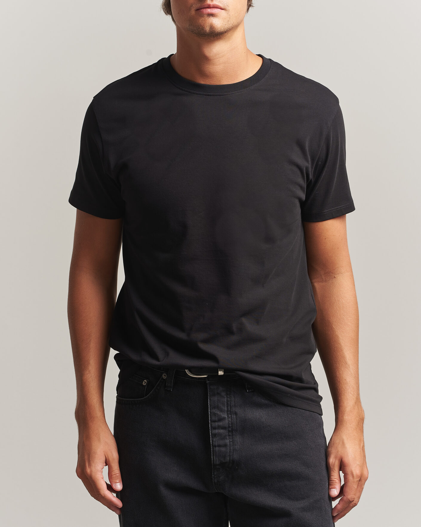 Herren | T-Shirts | Samsøe Samsøe | Kronos Cotton T-Shirt Black