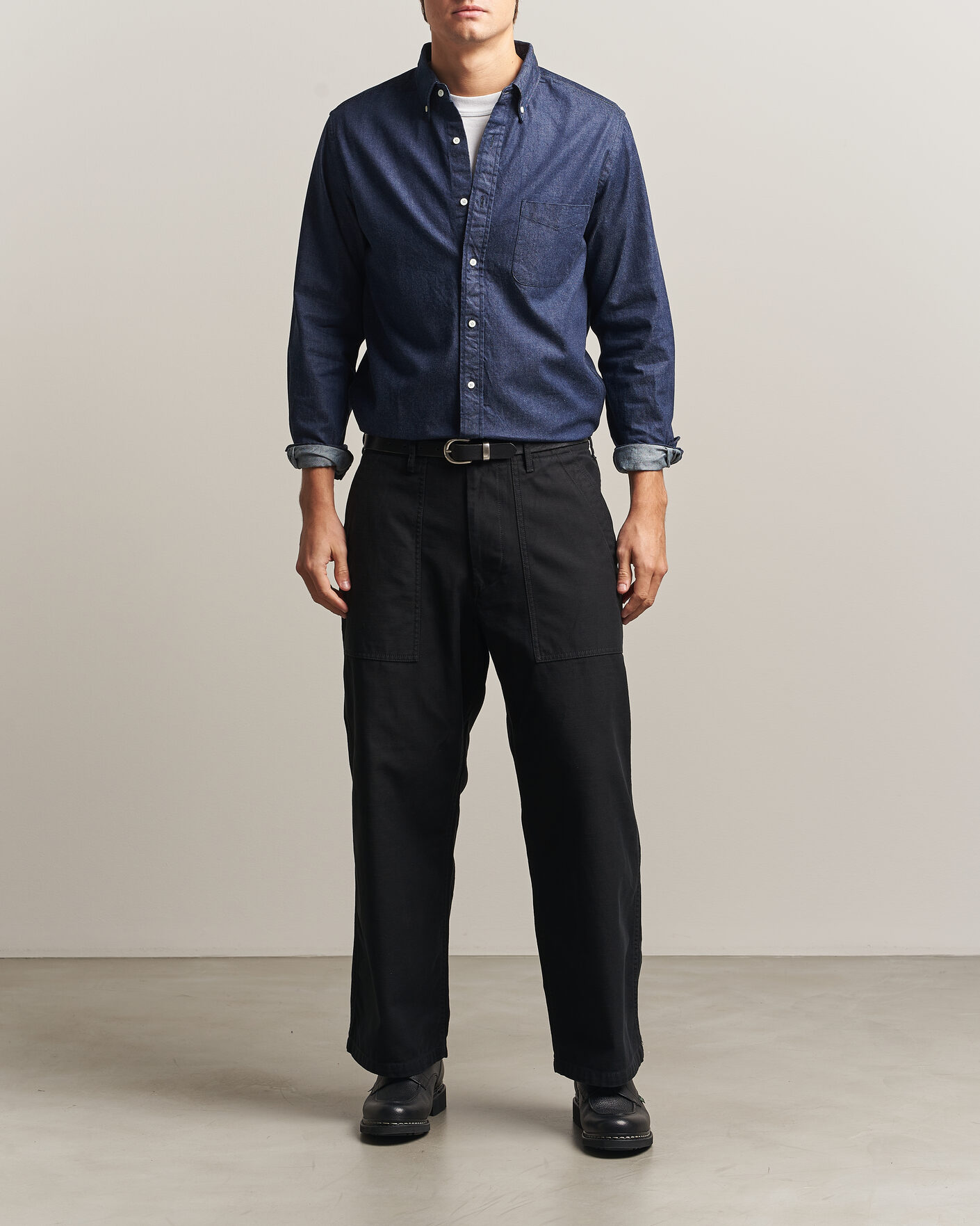 Herren | Hemden | BEAMS PLUS | Denim Button Down Shirt Indigo
