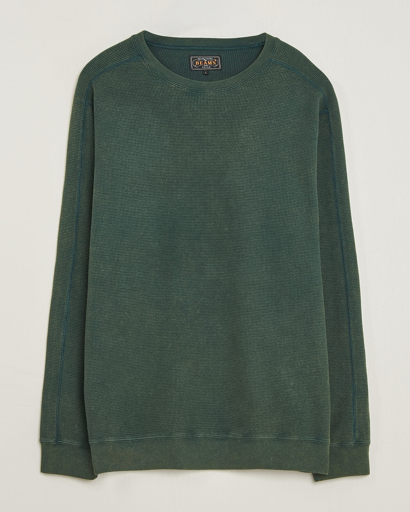 Herren | T-Shirts | BEAMS PLUS | Fade Thermal Crew Green