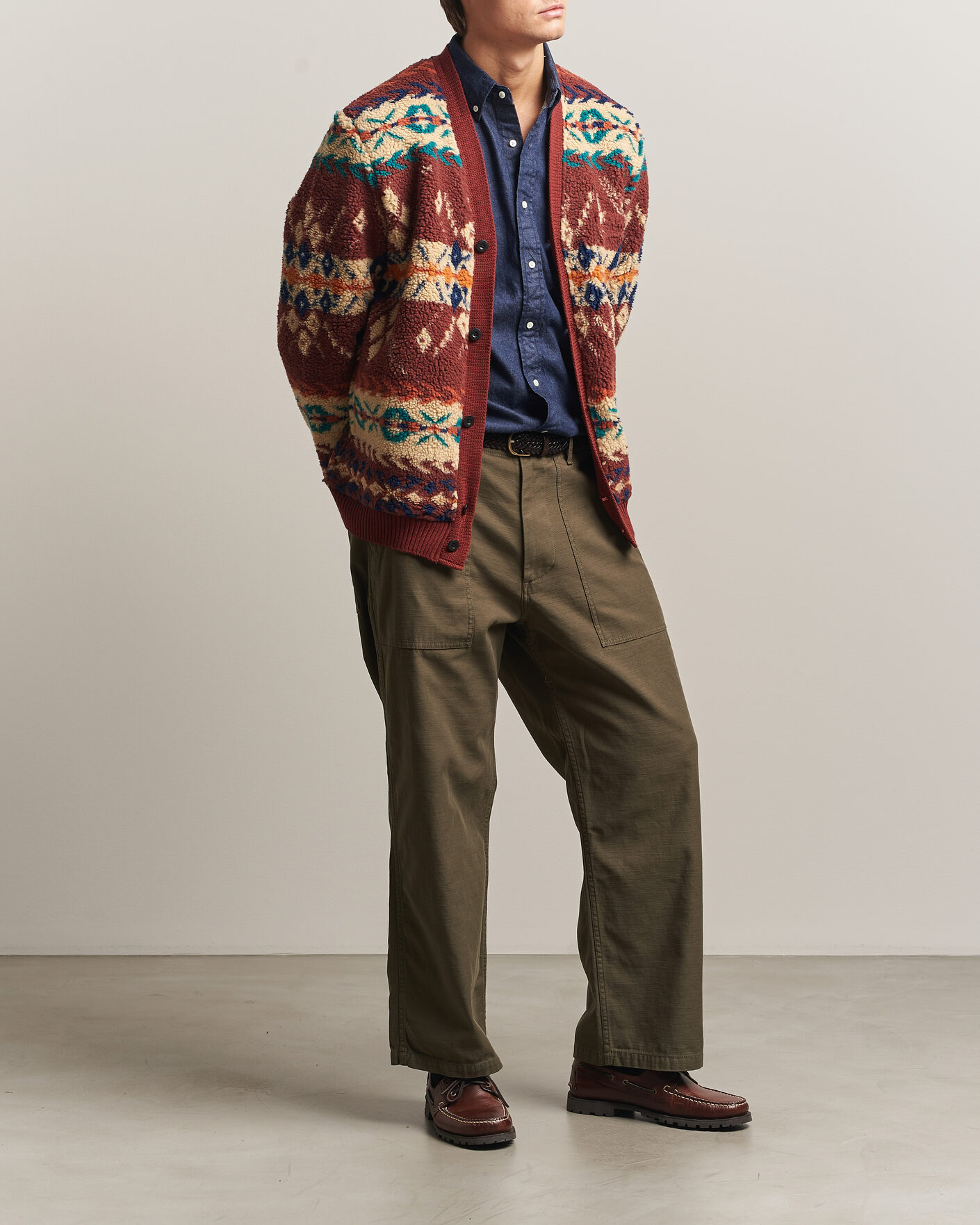 Herren | Hosen | BEAMS PLUS | MIL Utility Sateen Trousers Olive Brown