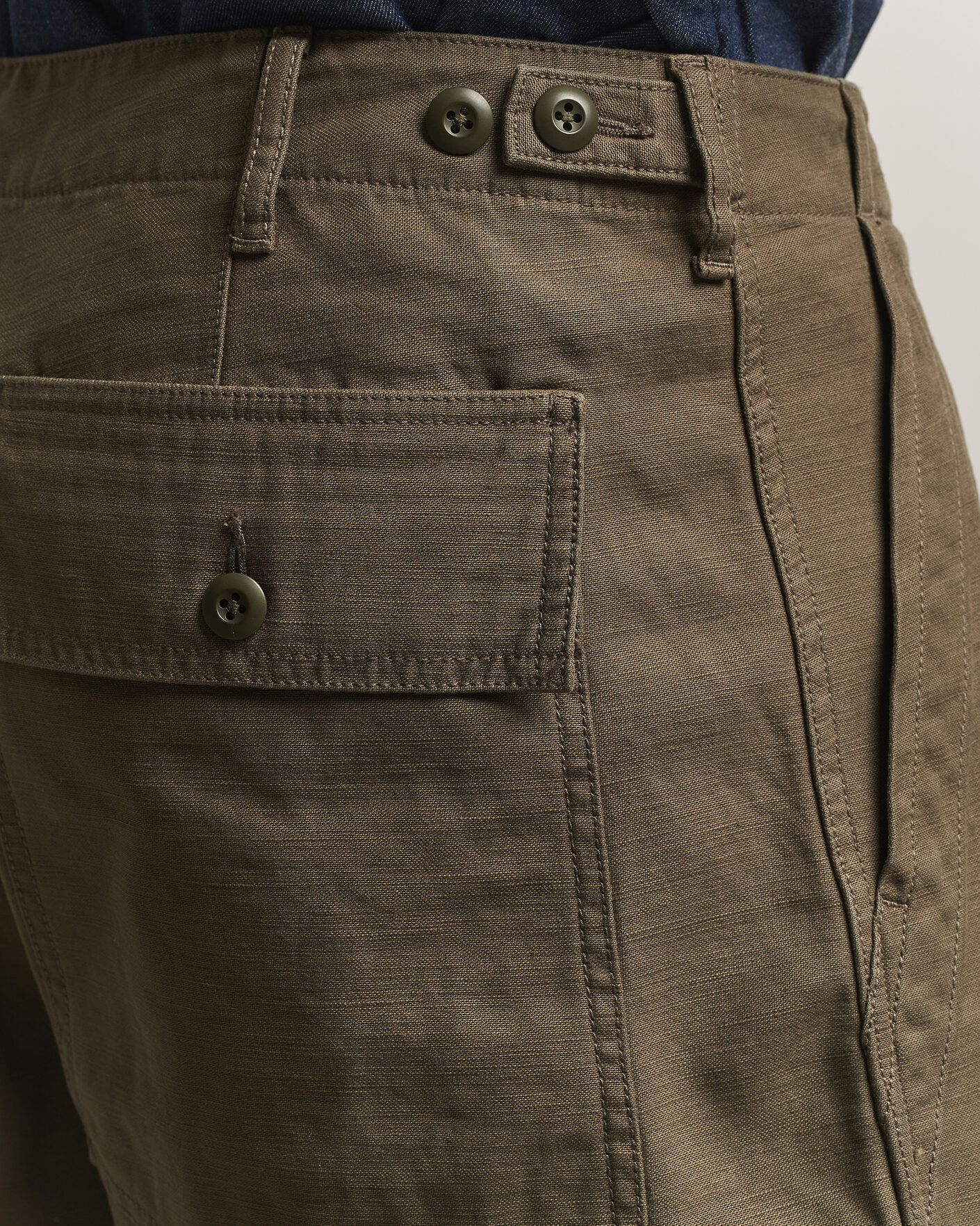 Herren | Hosen | BEAMS PLUS | MIL Utility Sateen Trousers Olive Brown