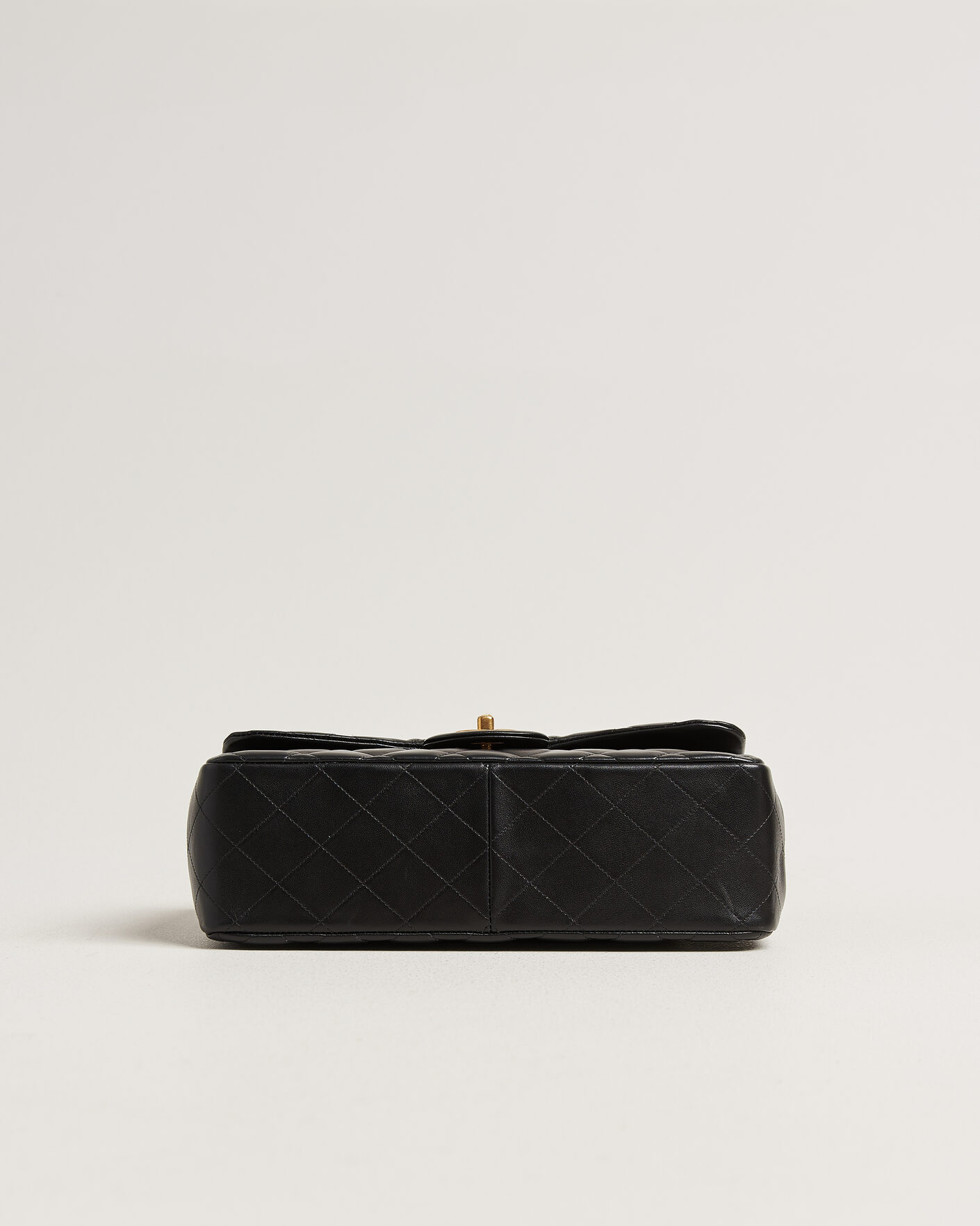 Herren | Pre-Owned & Vintage Bags | Chanel Pre-Owned | Classic Jumbo Double Flap Bag Lambskin Black