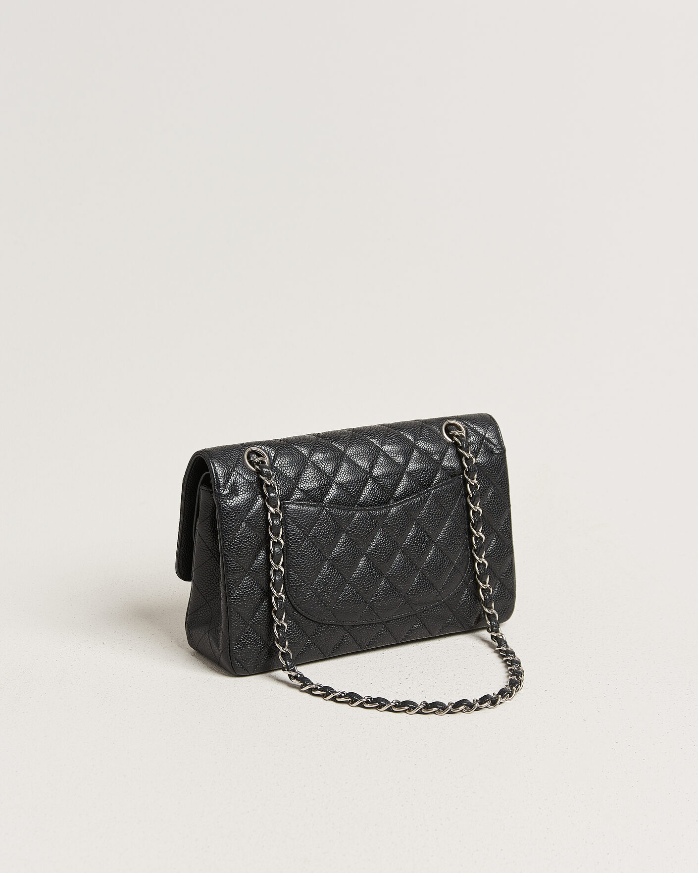Herren | Pre-Owned & Vintage Bags | Chanel Pre-Owned | Classic Medium Single Flap Bag Caviar Black