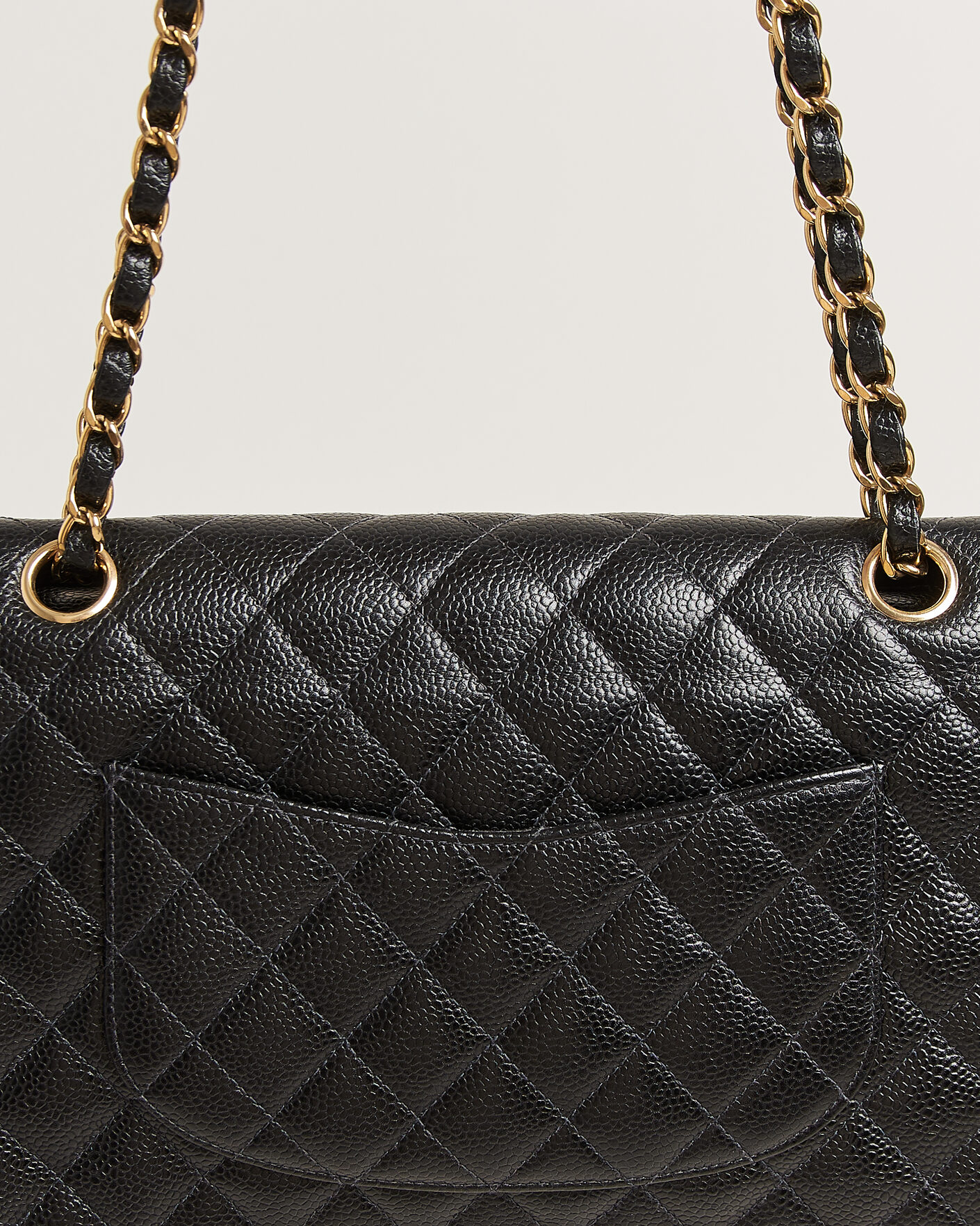 Herren | Pre-Owned & Vintage Bags | Chanel Pre-Owned | Classic Medium Double Flap Bag Caviar Black