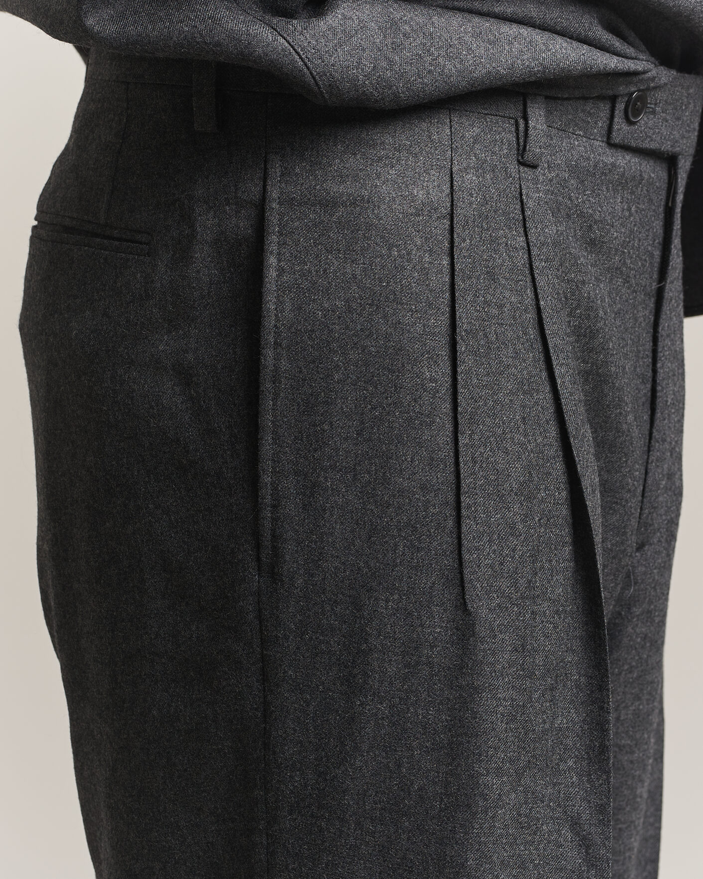 Herren | Hosen | Auralee | Super Light Wool Pants Charcoal