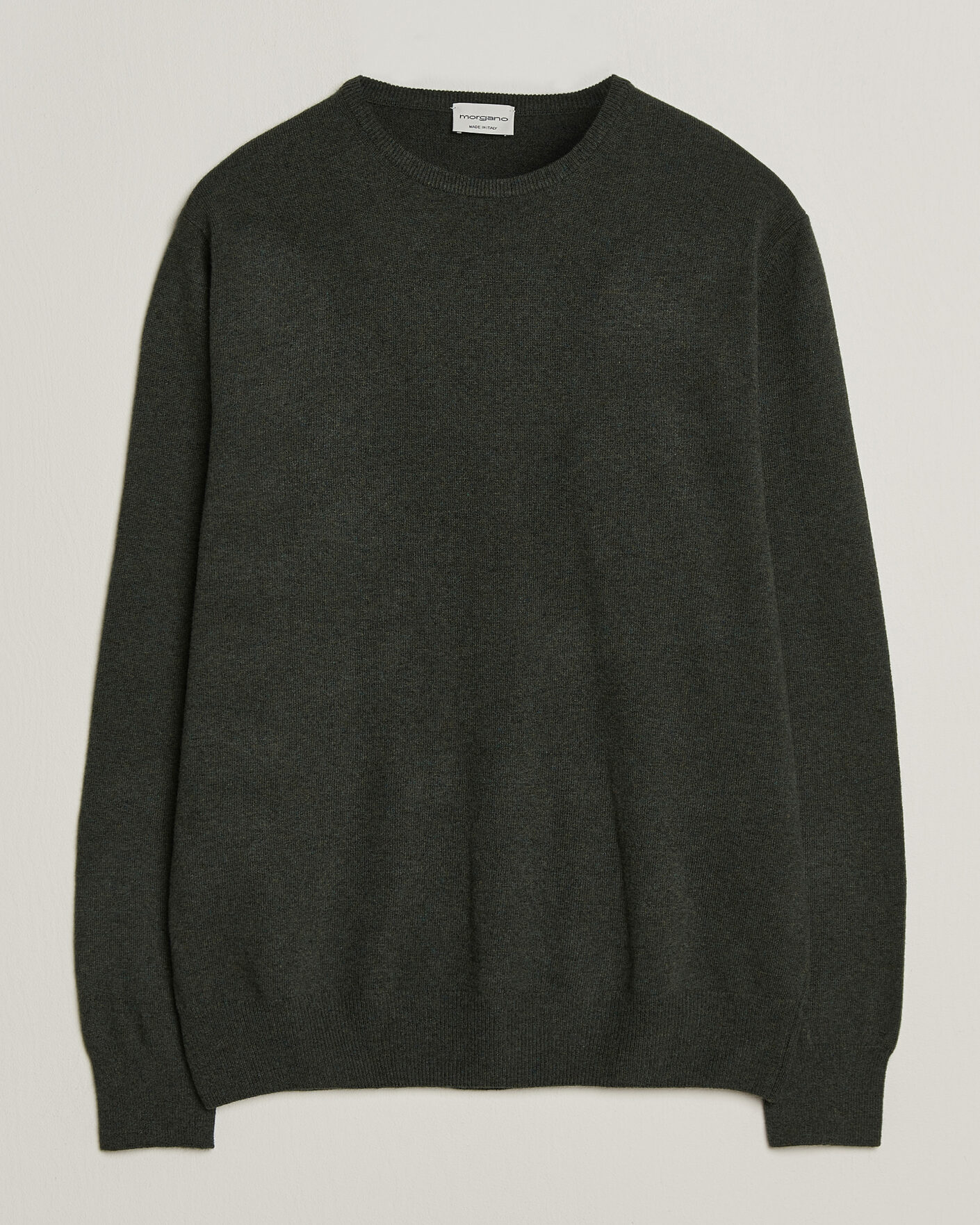 Herren | Pullover | Morgano | Wool/Cashmere Crewneck Dark Green