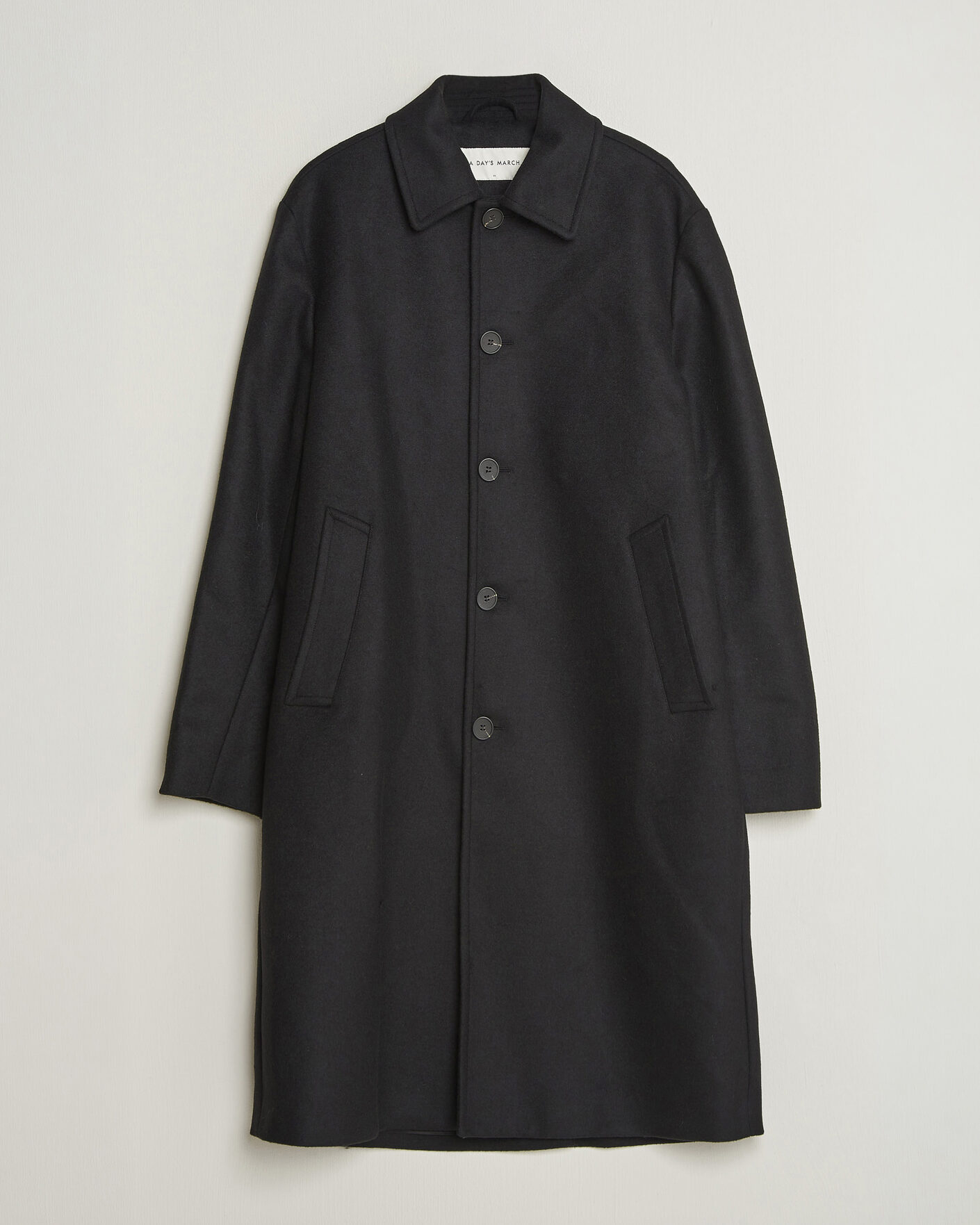 Herren | Jacken | A Day's March | Shamrock Wool Car Coat Black