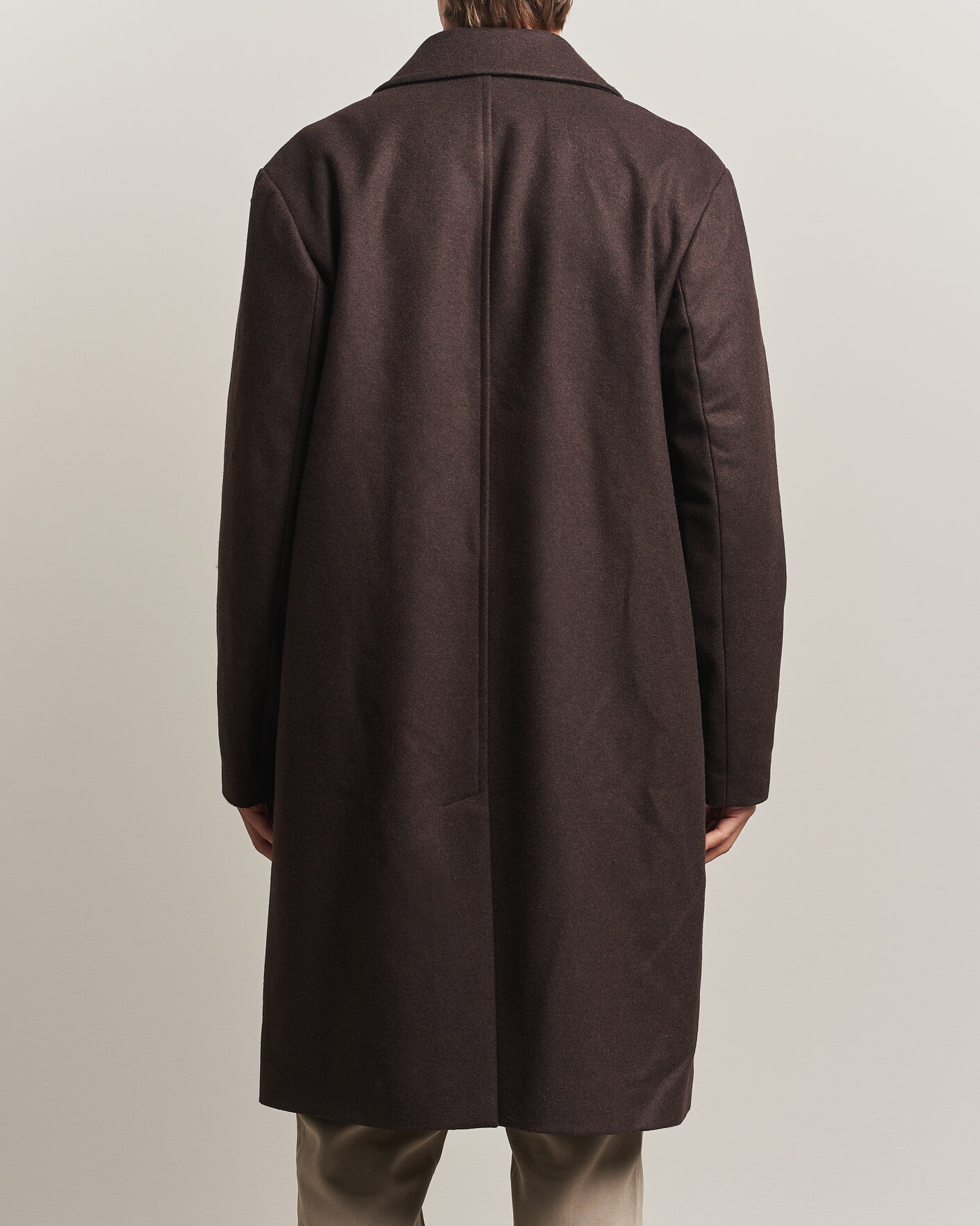 Herren | Jacken | A Day's March | Shamrock Wool Car Coat Dark Brown