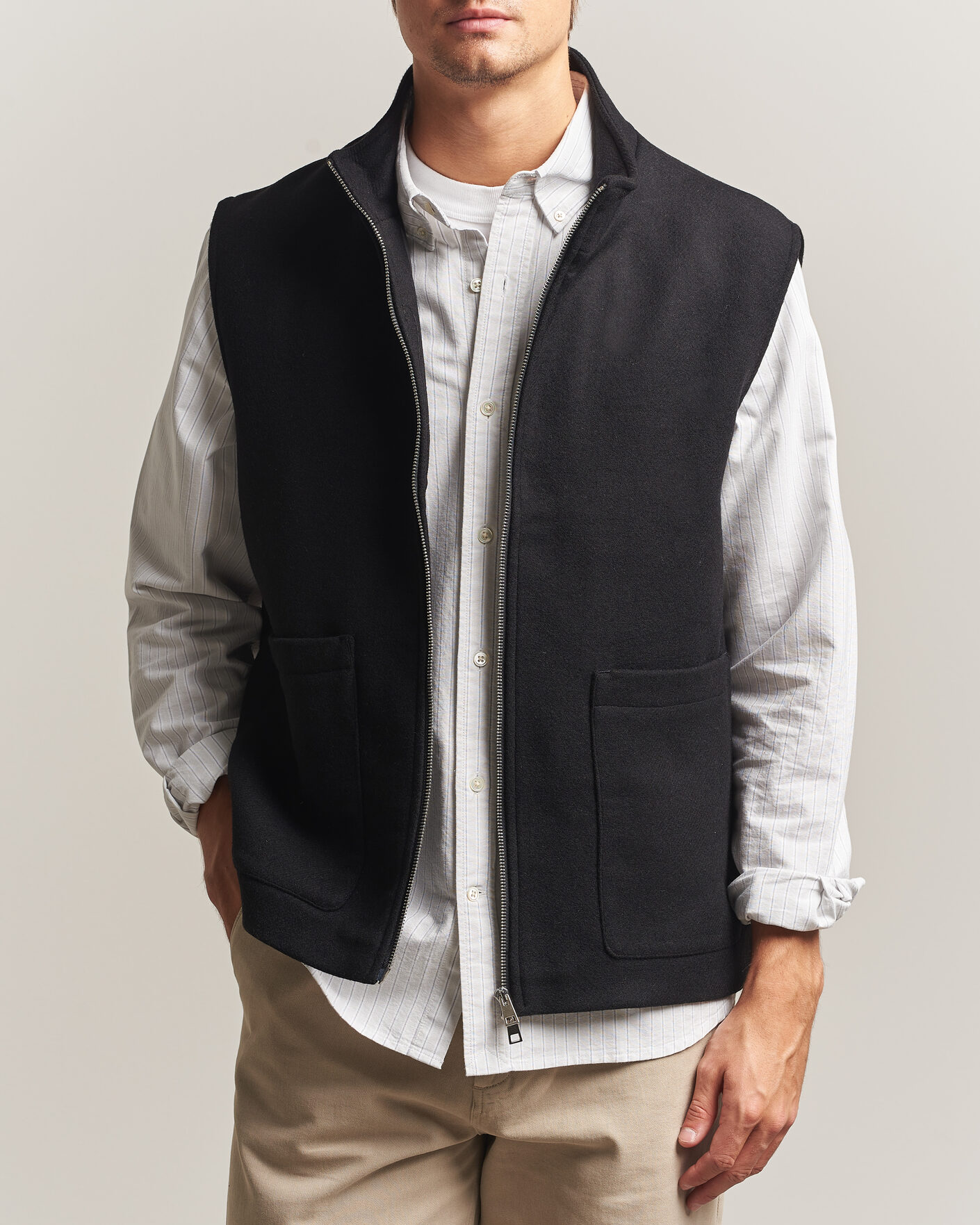 Herren | Westen | A Day's March | Canora Lined Wool Vest Black
