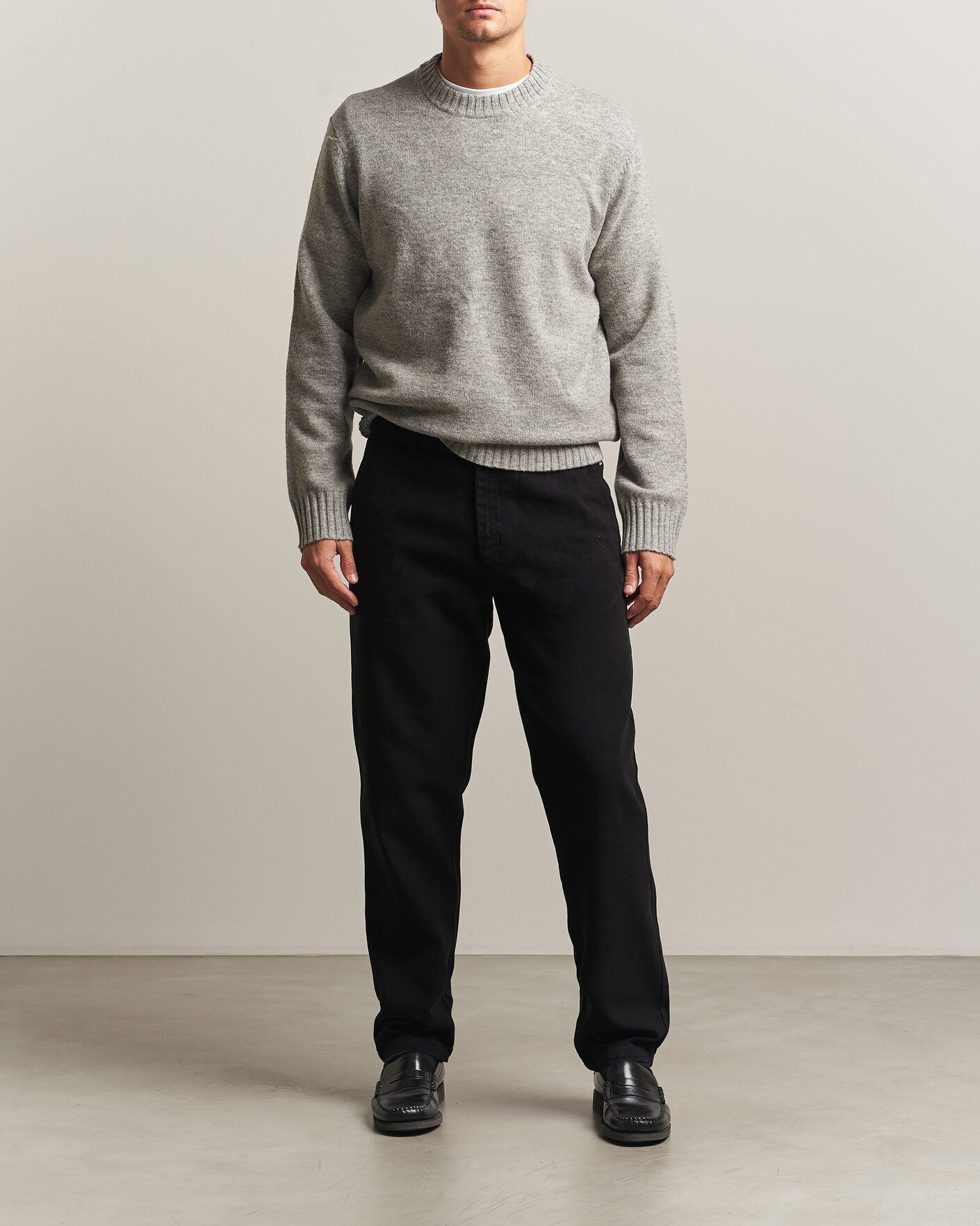 Herren | Hosen | A Day's March | Miller Cotton/Lyocell Trousers Black