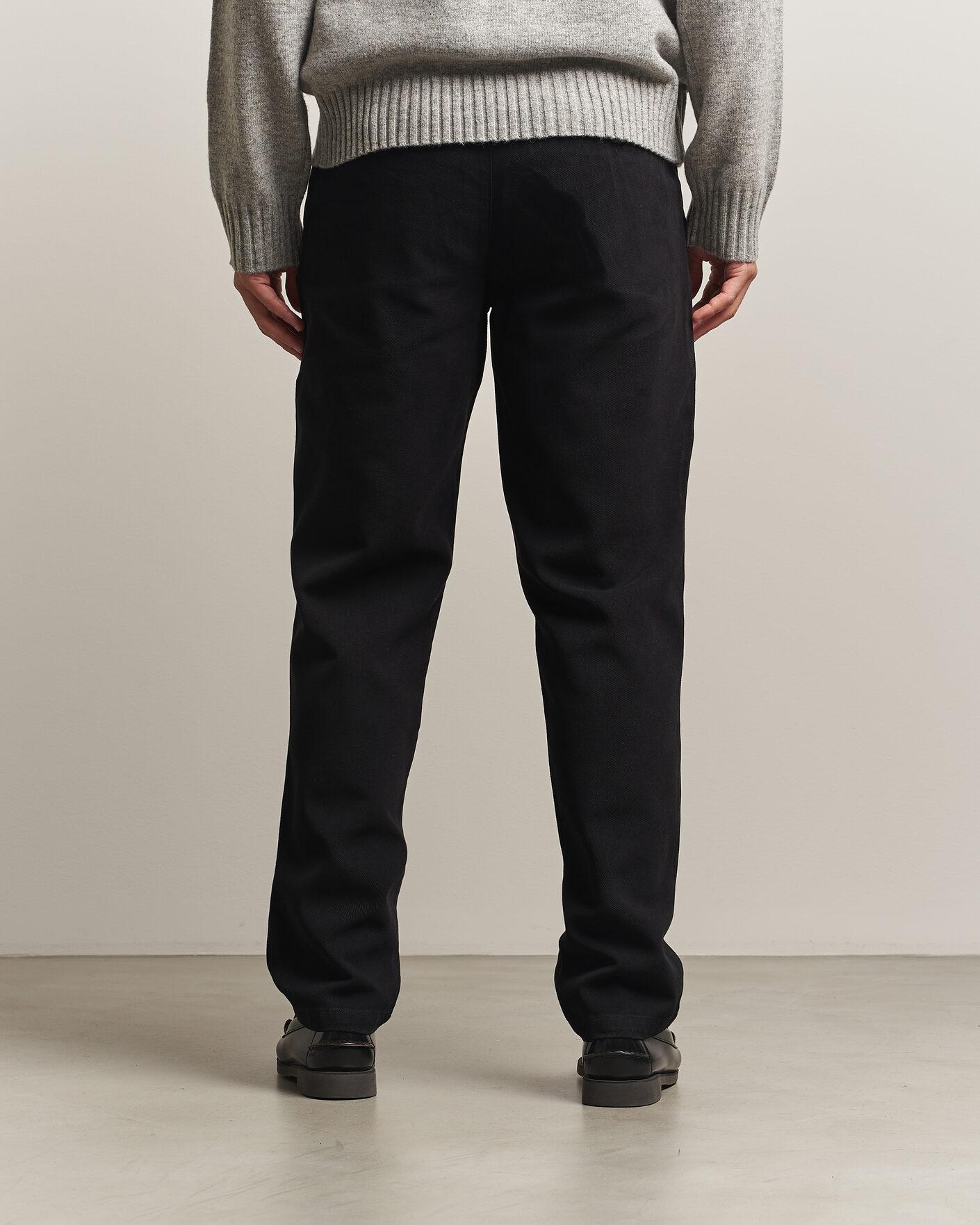 Herren | Hosen | A Day's March | Miller Cotton/Lyocell Trousers Black