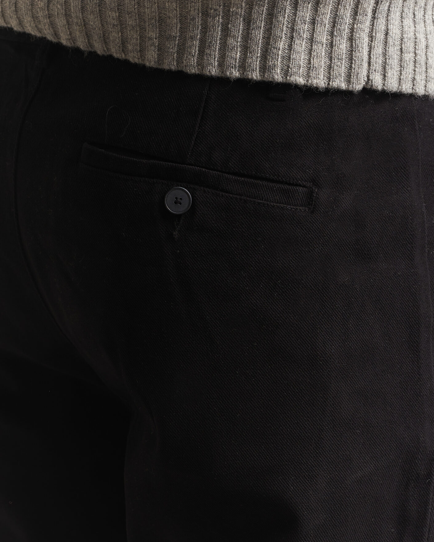Herren | Hosen | A Day's March | Miller Cotton/Lyocell Trousers Black