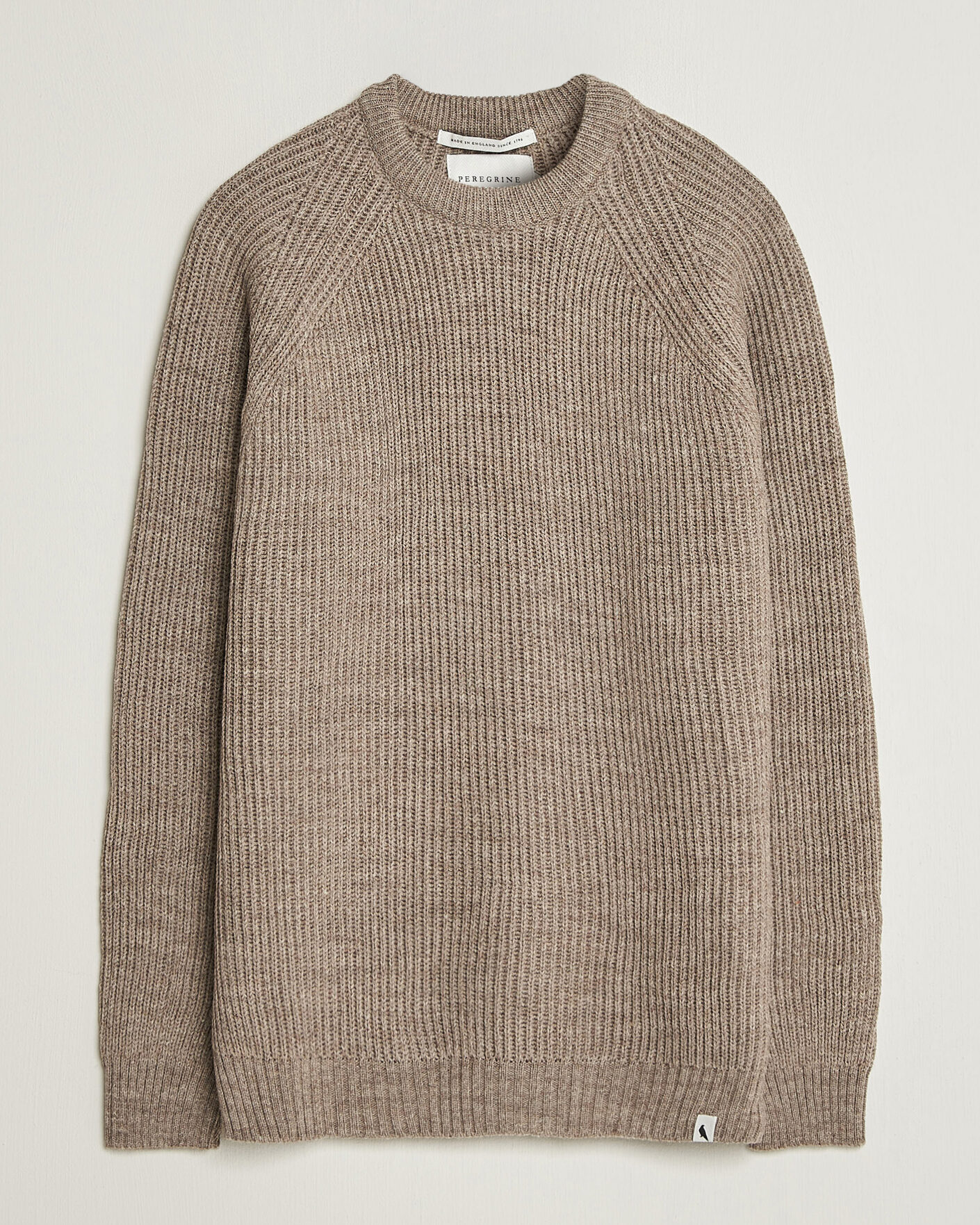 Herren | Pullover | Peregrine | Ford Knitted Wool Jumper Light Brown