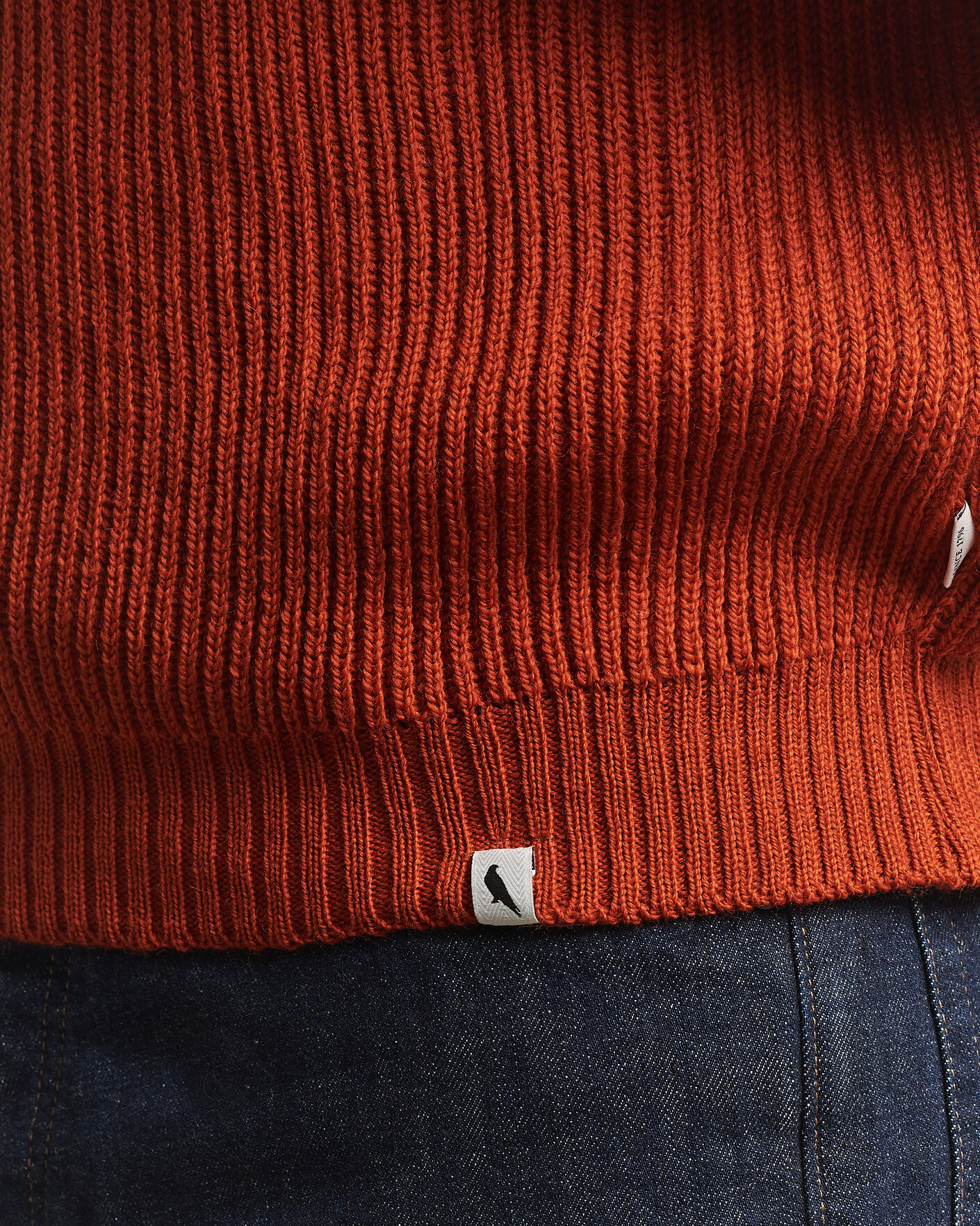 Herren | Pullover | Peregrine | Ford Knitted Wool Jumper Orange