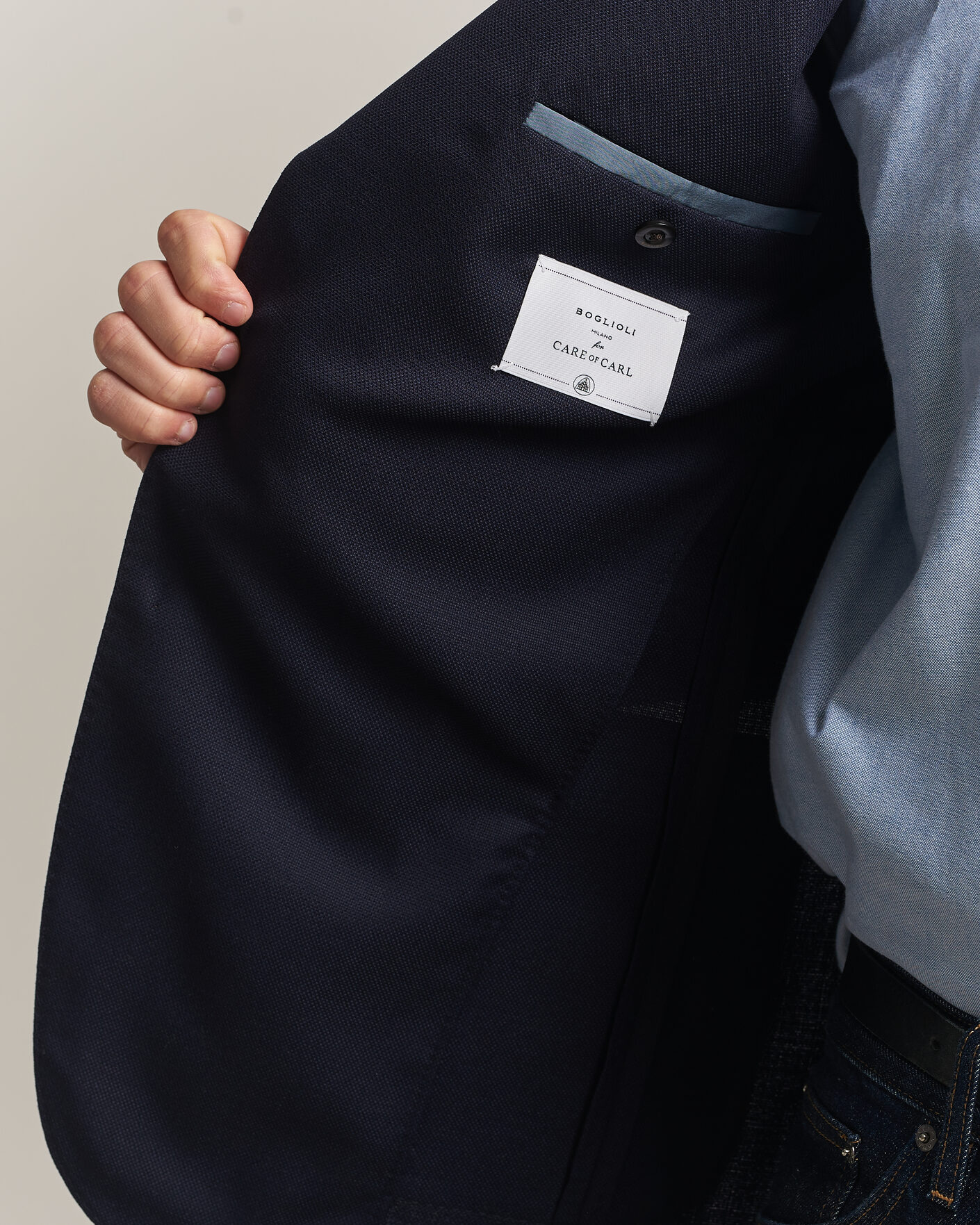 Herren | Sakkos | Boglioli for Care of Carl | Boglioli K Jacket Exclusive Hopsack Blazer Navy